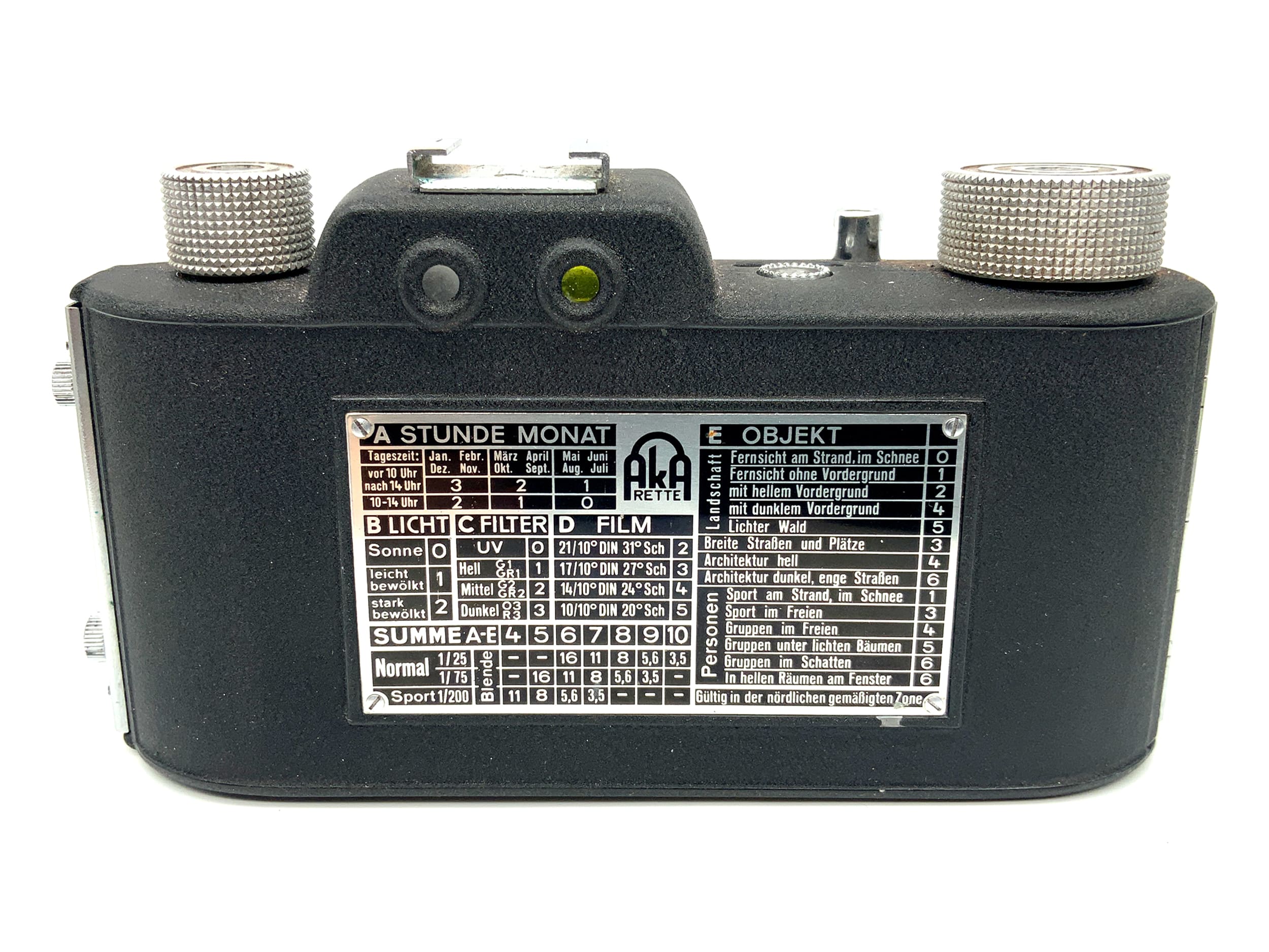 Appareil photo compact analogique AkA Rette avec viseur Radionar 1:3,5/50
