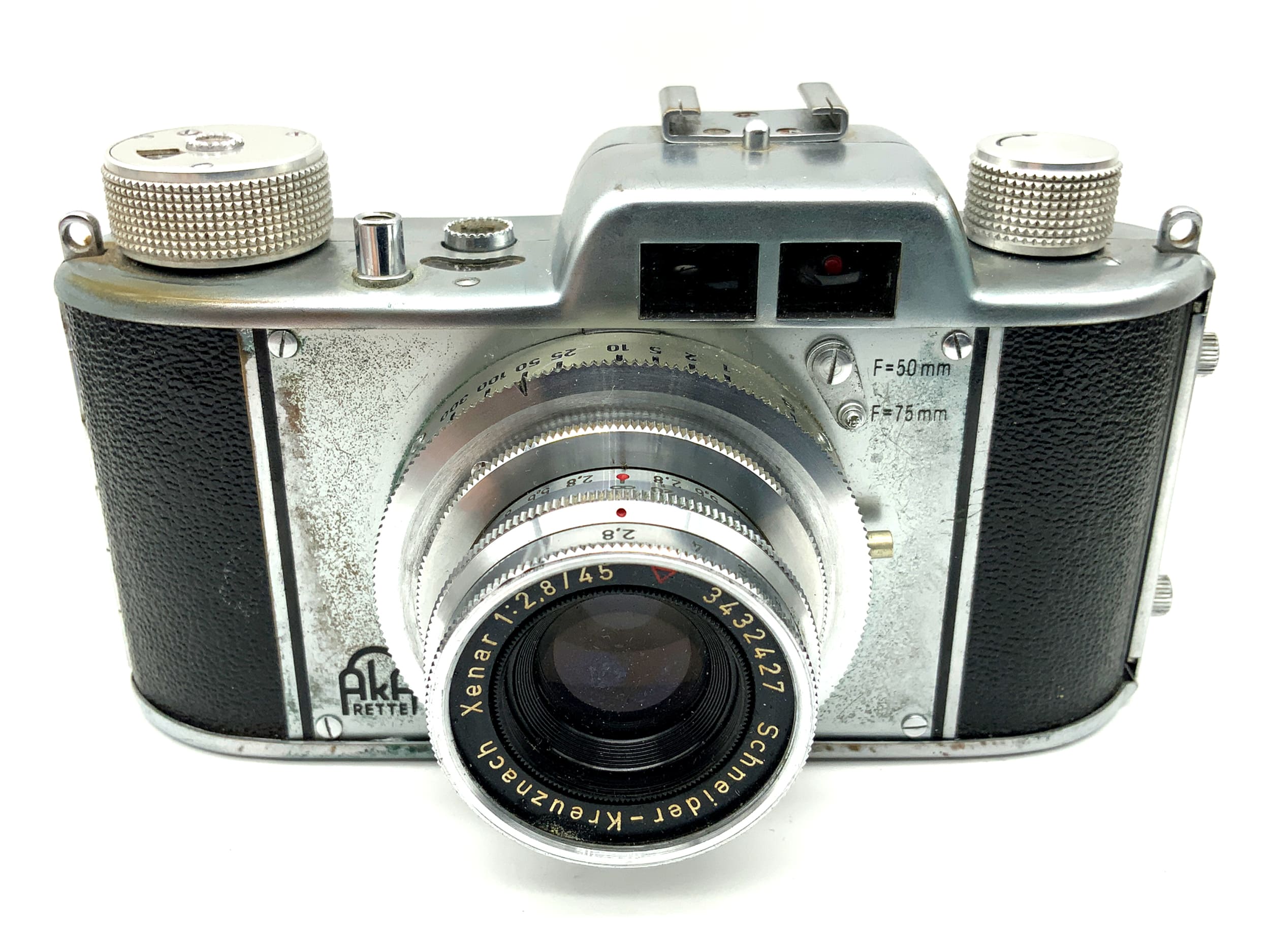 Appareil photo télémétrique AkA Rette avec caméra analogique Xenar 1:2.8/45 Akarette Prontor-S