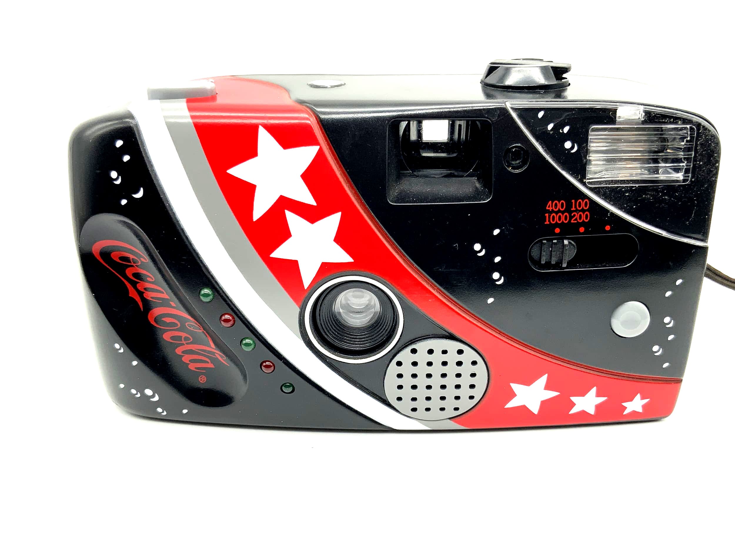 Appareil photo de Noël Coca Cola Point&amp;Shoot avec son Appareil photo compact Appareil photo analogique 35 mm