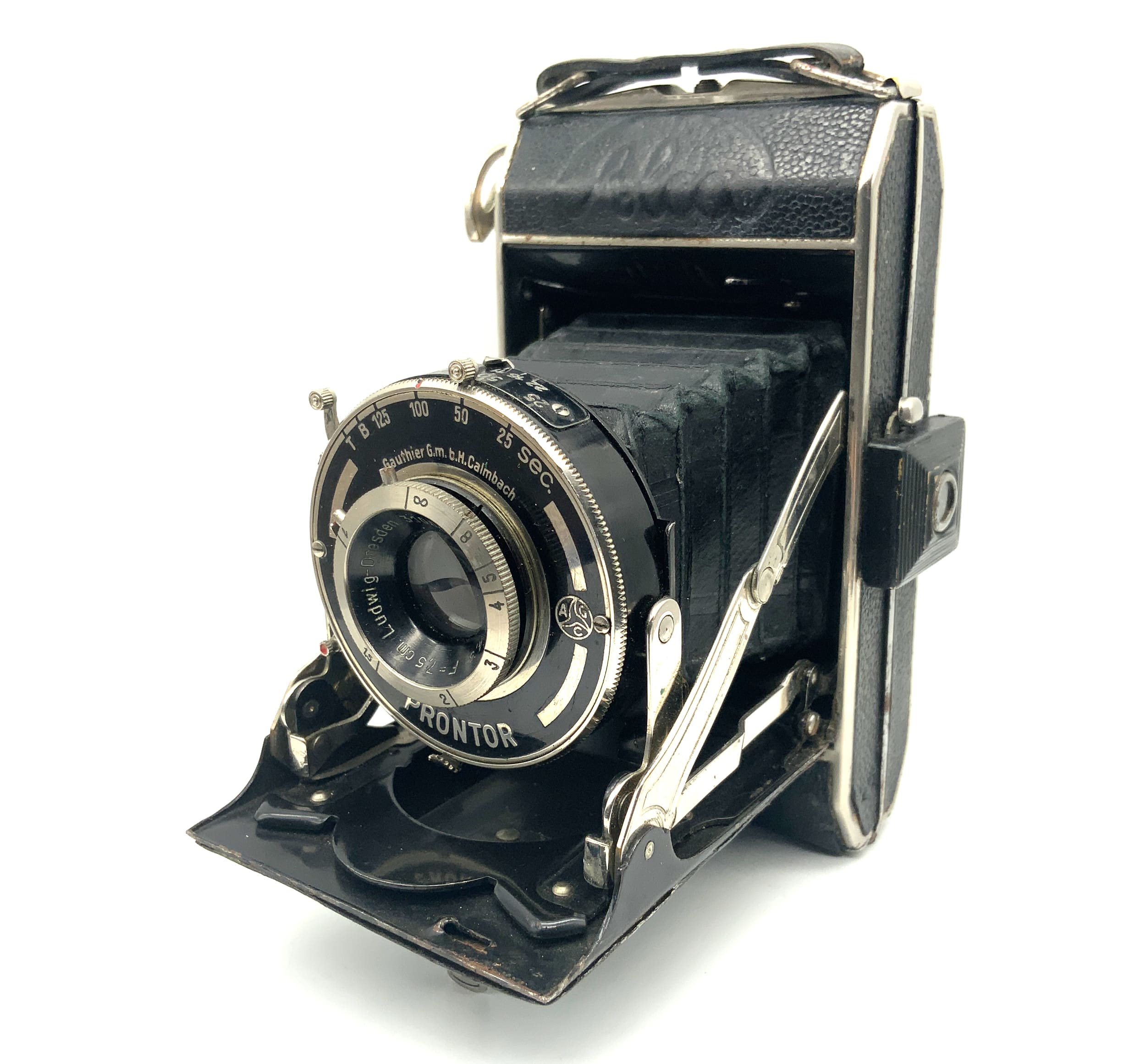 Beier Alca-I Klappkamera mit Victar 75mm 1:4,5 Prontor Analogkamera