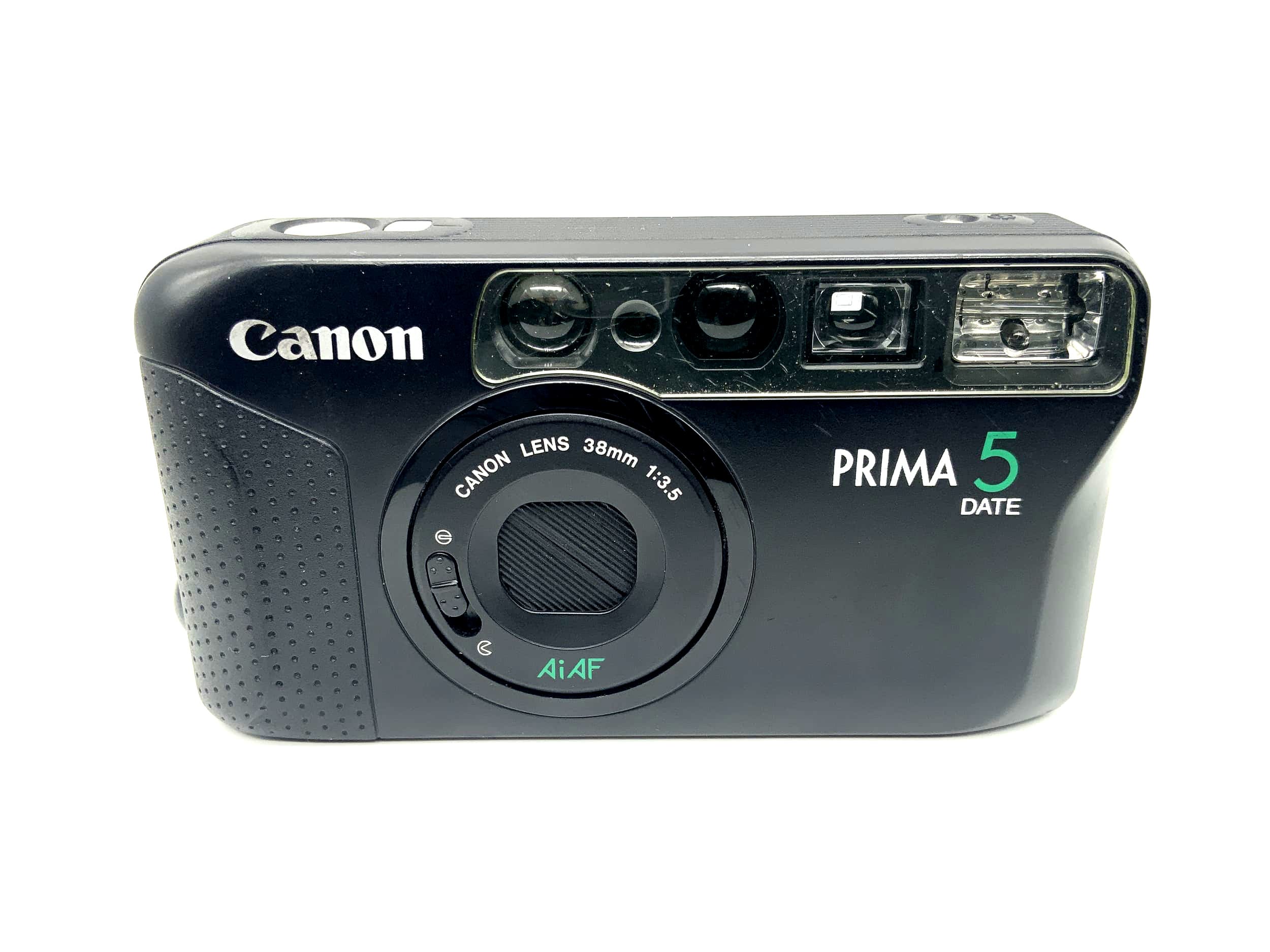 Appareil photo analogique Canon Prima 5 Date Point&amp;Shoot avec objectif 38 mm 1:3,5 Ai AF 35 mm