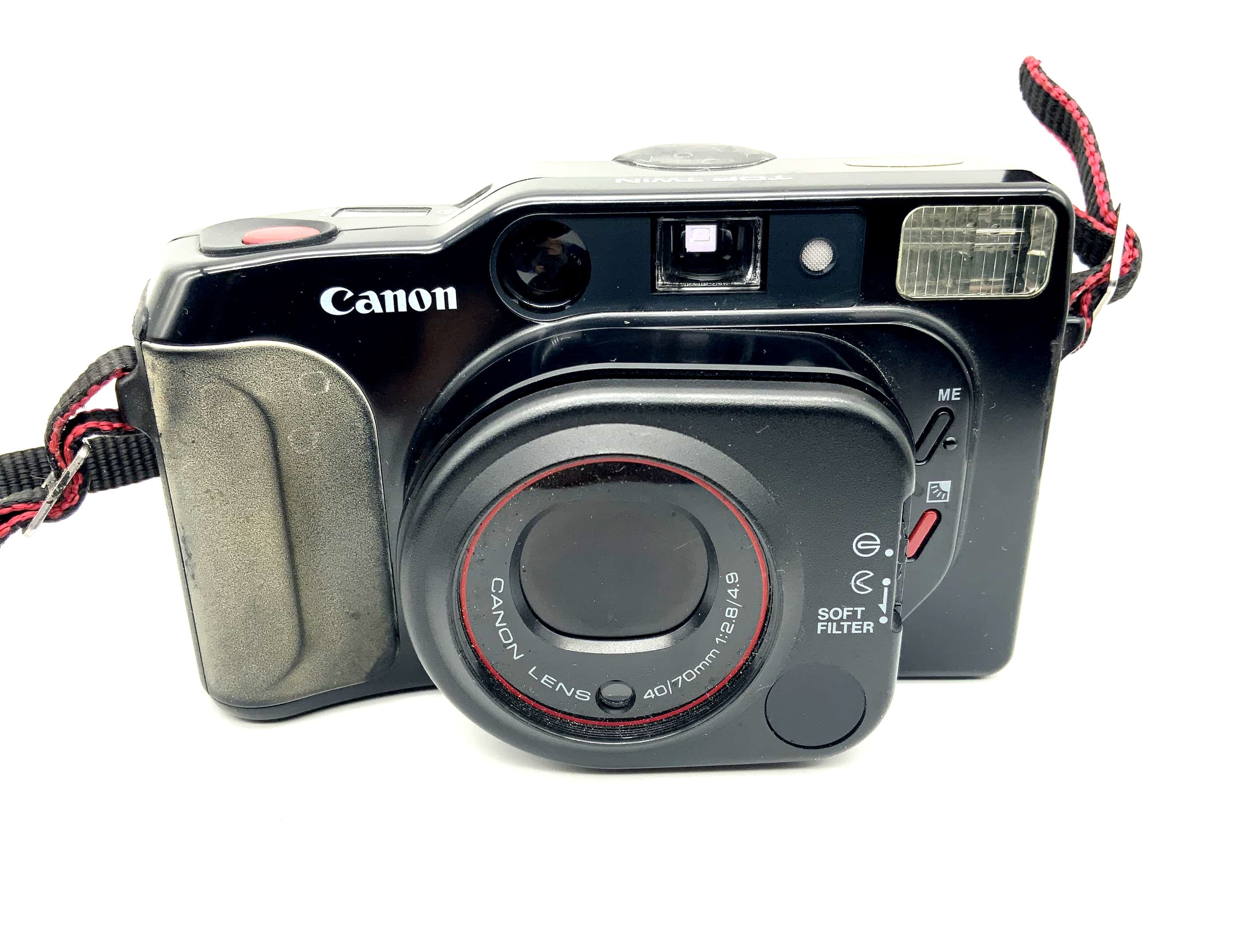 Appareil photo analogique Canon Top Twin Point&amp;Shoot avec objectif 40/70 mm 1:2,8/4,9 (35 mm)
