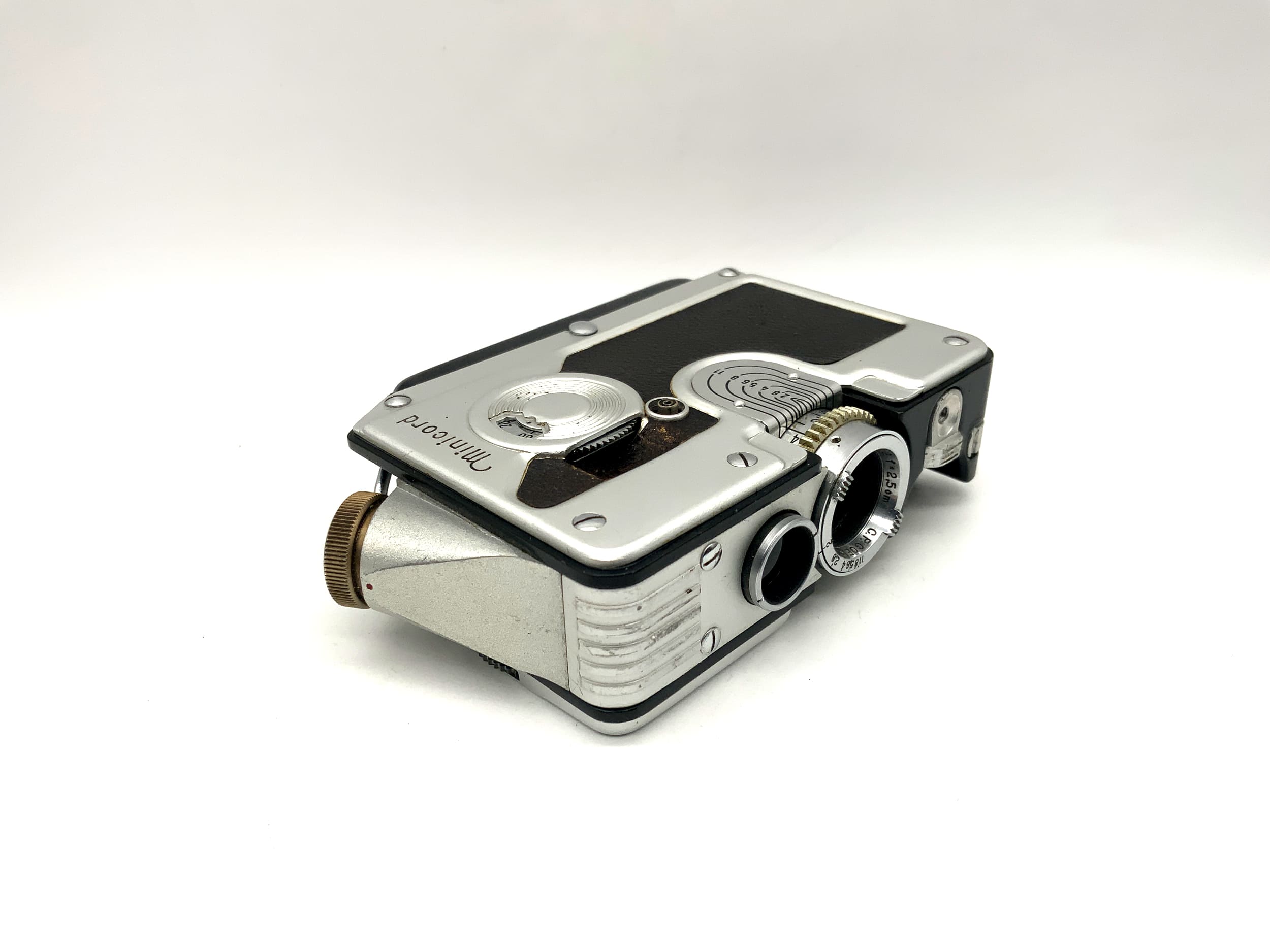C.P. Goerz Wien Minicord 3 TLR mit Helgor 25mm 1:2 mit Tasche zweiäugig