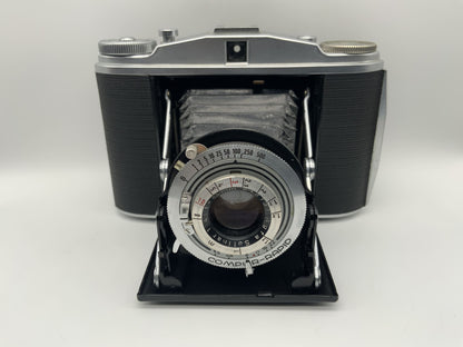 Agfa Isolette II Klappkamera mit Solinar 1:4.5 f=85mm Compur Rapid Rollfilm