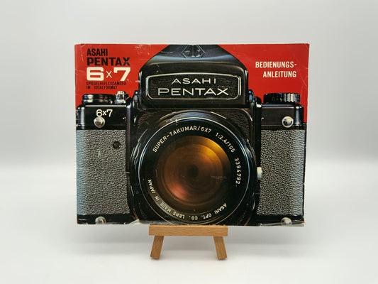 Asahi Pentax 6x7 SLR Bedienungsanleitung Deutsch Gebrauchsanweisung Magazin