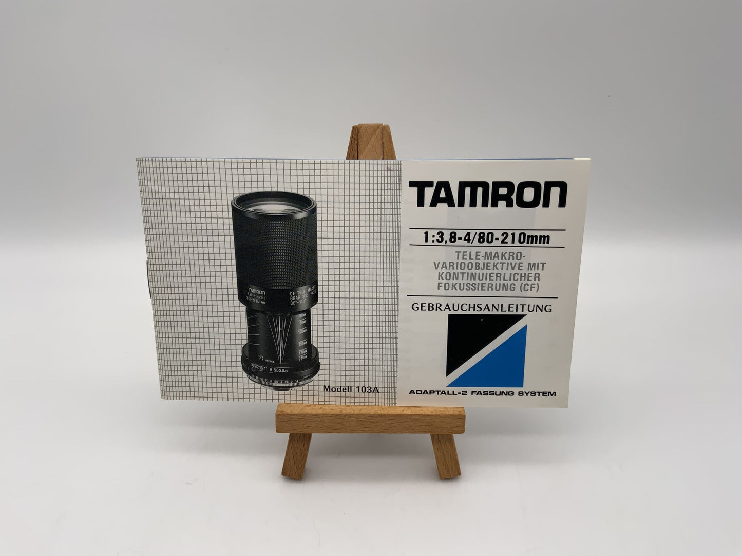 Tamron 103A 3.8-4/80-210 Tele Makro Varioobjektive Bedienungsanleitung Deutsch