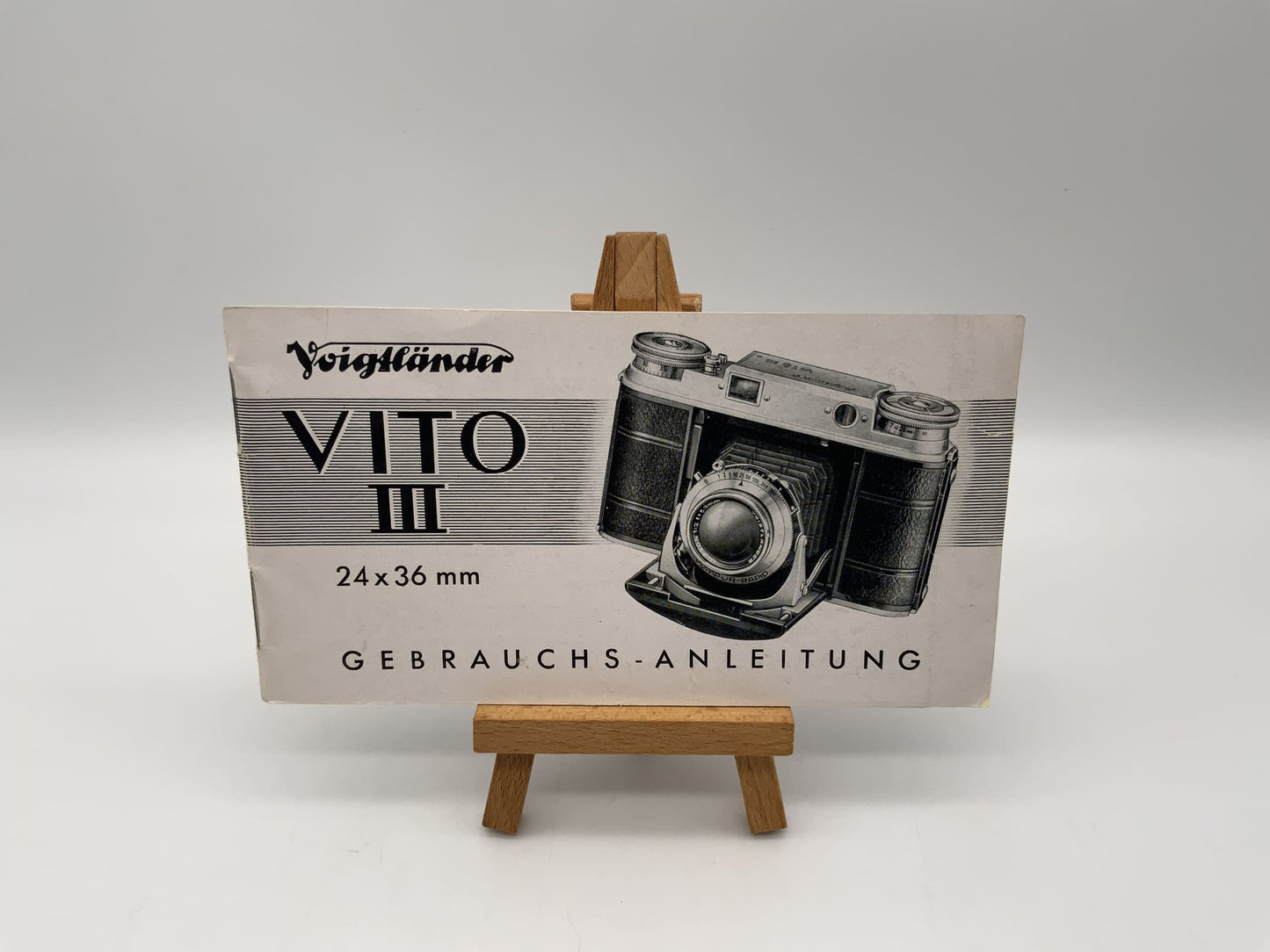 Voigtländer Vito III 24x36mm Bedienungsanleitung Deutsch Gebrauchsanweisung