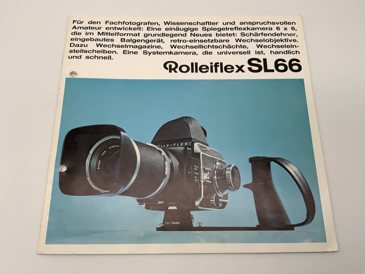 Rolleiflex SL66  Broschüre Deutsch Gebrauchsanweisung Magazin