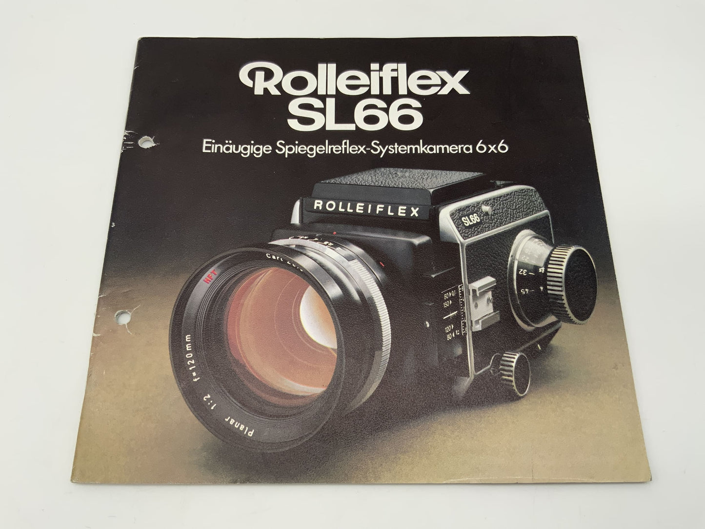 Rolleiflex SL66 Einäugige Spiegelreflex-Systemkamera 6x6 Broschüre Deutsch