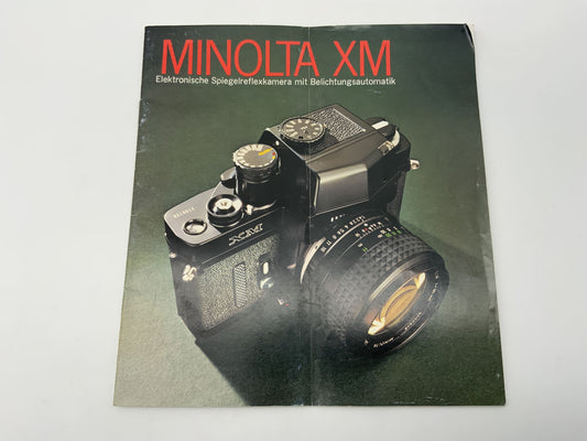 Minolta XM  Broschüre Deutsch Gebrauchsanweisung Magazin