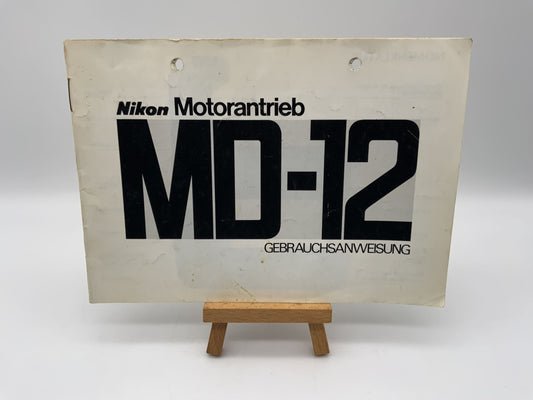 Nikon MD-12 Motorantrieb Bedienungsanleitung Deutsch Gebrauchsanweisung Magazin