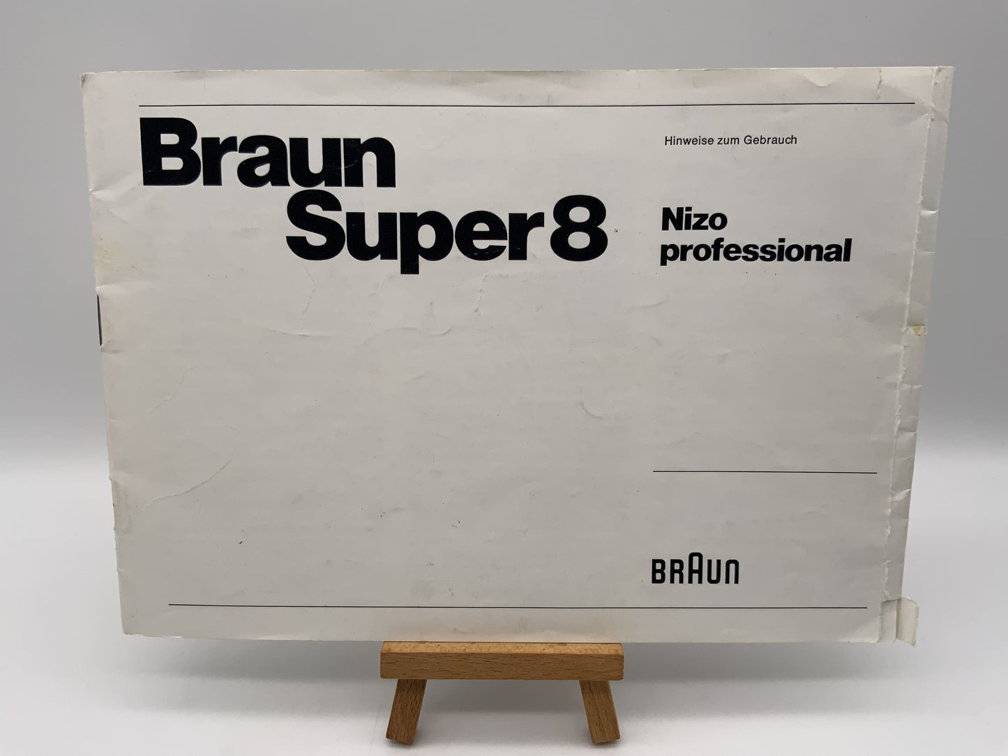 Braun Nizo professional Super 8 Bedienungsanleitung Deutsch Gebrauchsanweisung