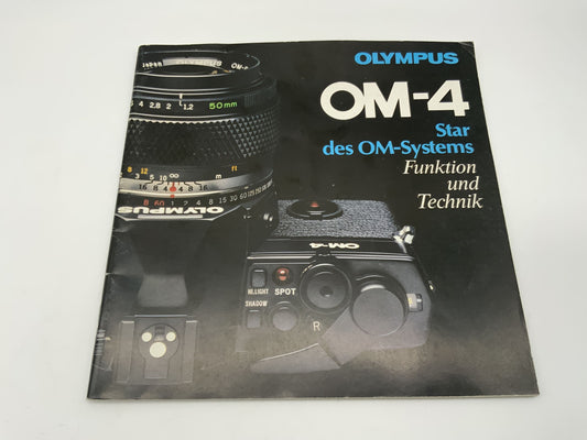 Olympus OM-4 Star des OM-Systems Funktion und Technik Broschüre Deutsch