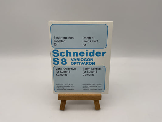 Schneider S8 Variogon Optivaron Bedienungsanleitung Deutsch Gebrauchsanweisung