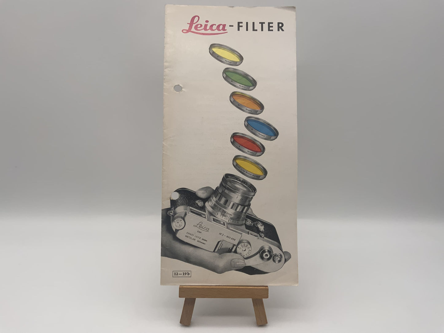 Leica Filter 12-19b Broschüre Deutsch Gebrauchsanweisung Magazin