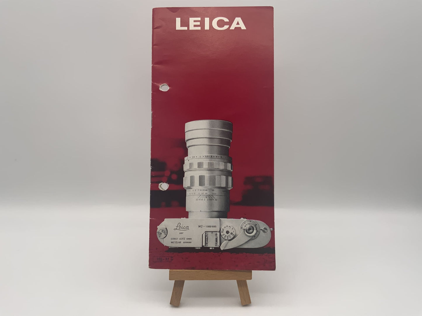 Leica   Broschüre Deutsch Gebrauchsanweisung Magazin