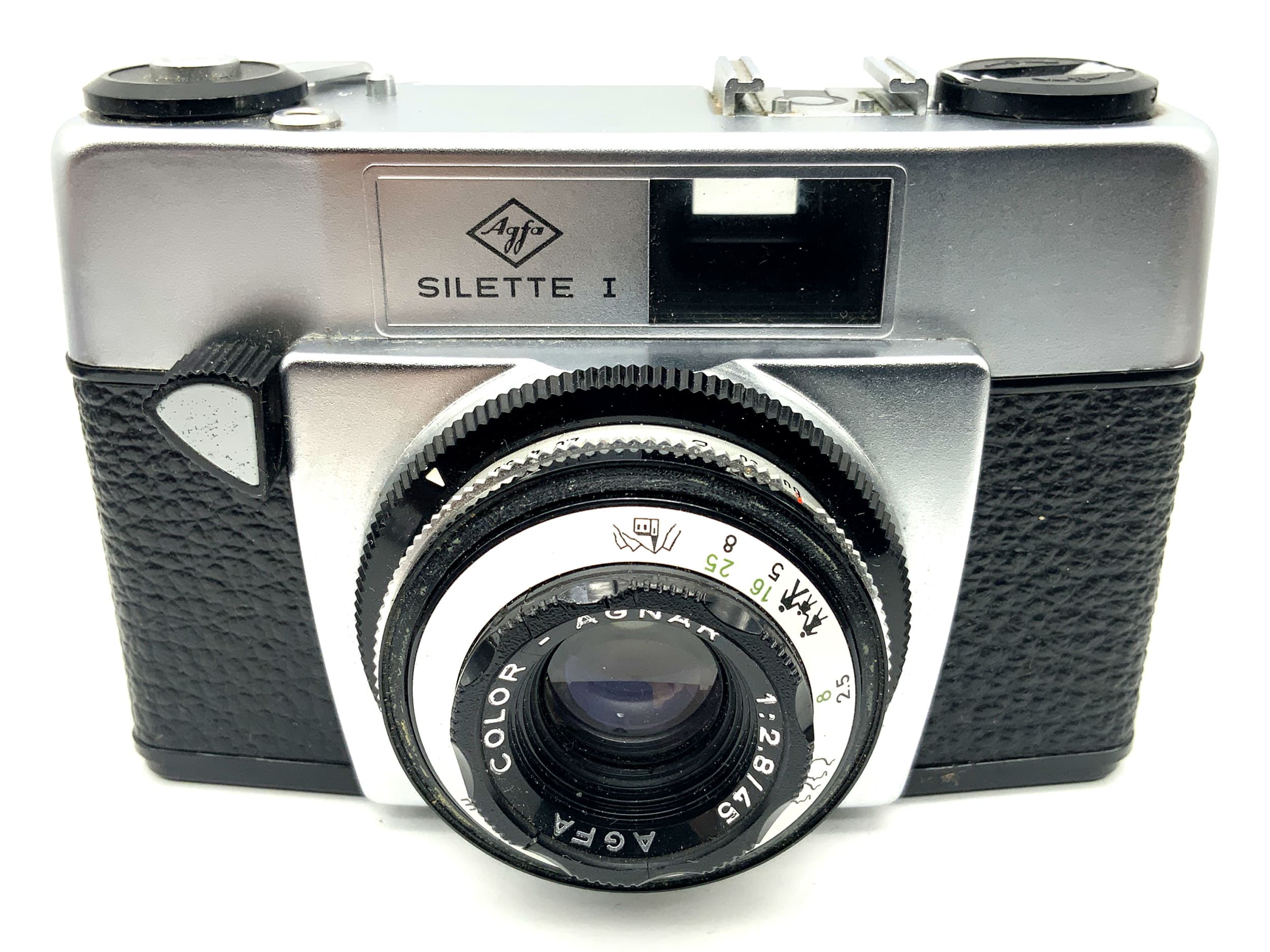 Agfa Silette I rangefinder camera with Color-Agnar 1:2.8/45 compact camera analogue camera