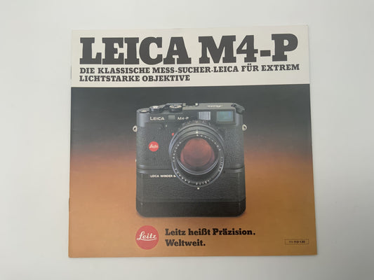 Leitz M4-P Leica 111.110-130 Broschüre Deutsch Gebrauchsanweisung