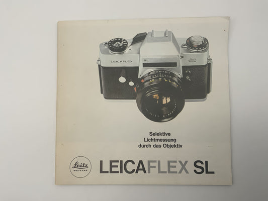 Leitz Leicaflex SL Selektive Lichtmessung durch das Objektiv Broschüre Deutsch