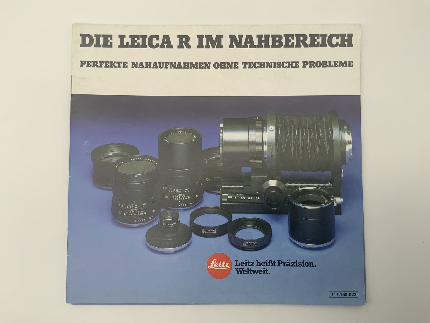 Leitz 111.160-023 Die Leica R im Nahbereich Broschüre Deutsch Gebrauchsanweisung