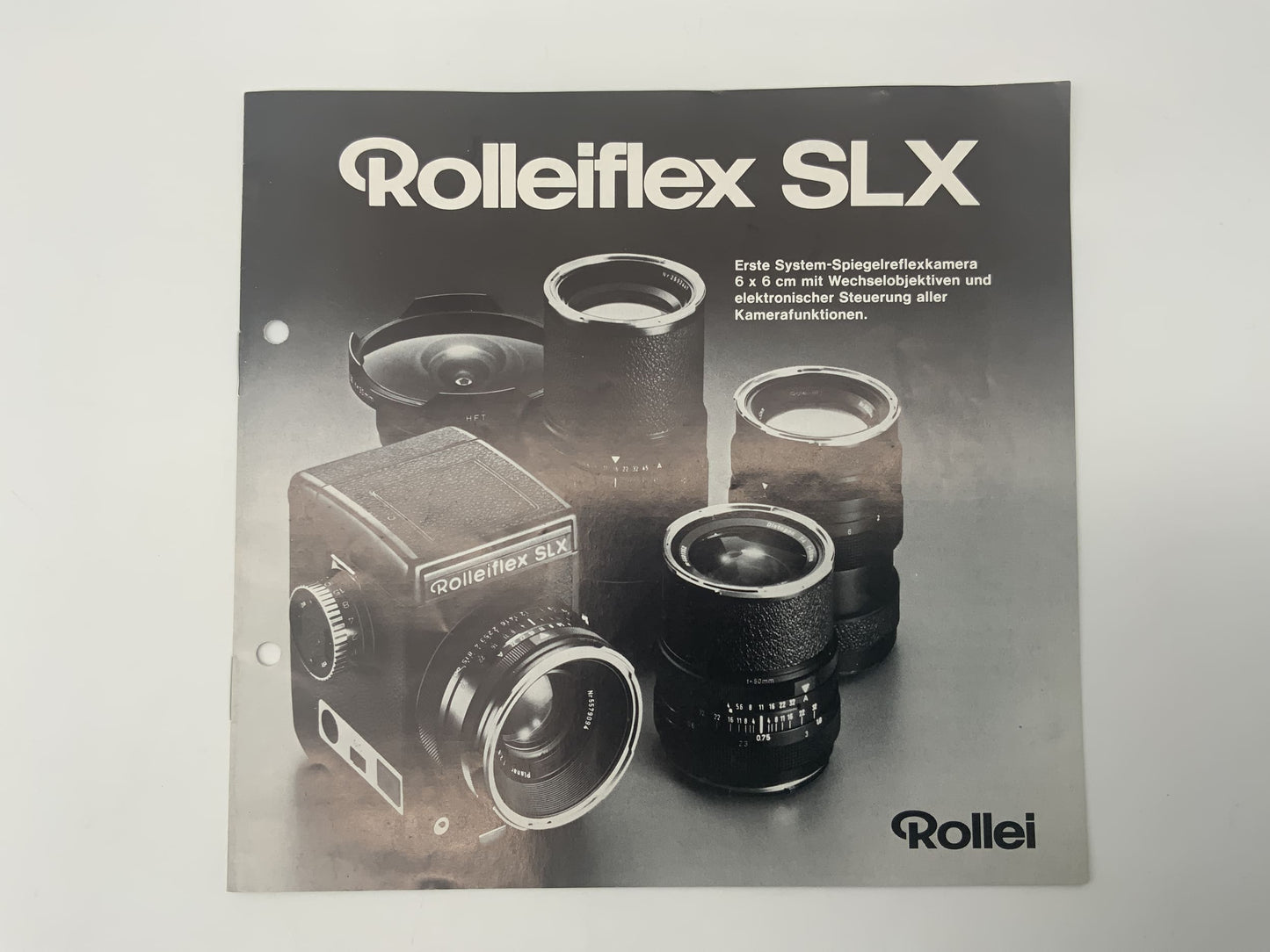 Rolleiflex SLX Erste System Spiegelreflex Kamera 6x6 cm Broschüre Deutsch