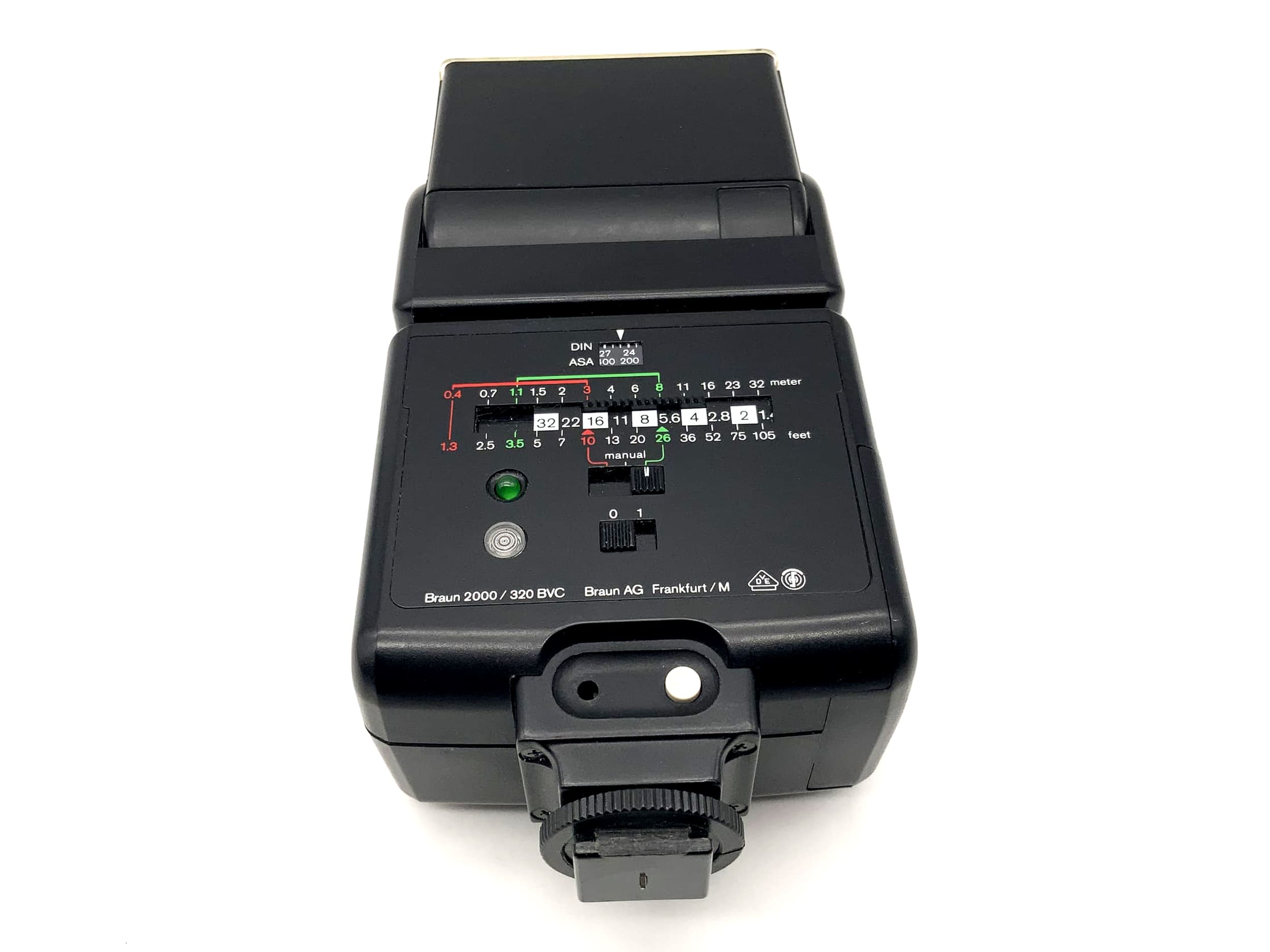 Braun 320 BVC flash unit center contact camera flash attachable flash light