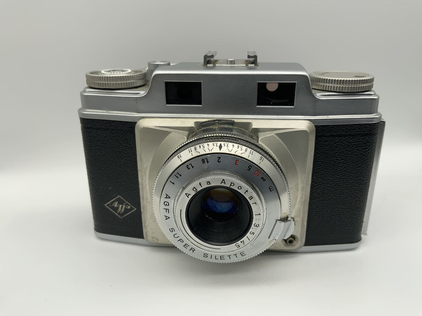 Agfa Super Silette Sucherkamera mit Apotar 1:3.5/45 Analogkamera Prontor-SVS