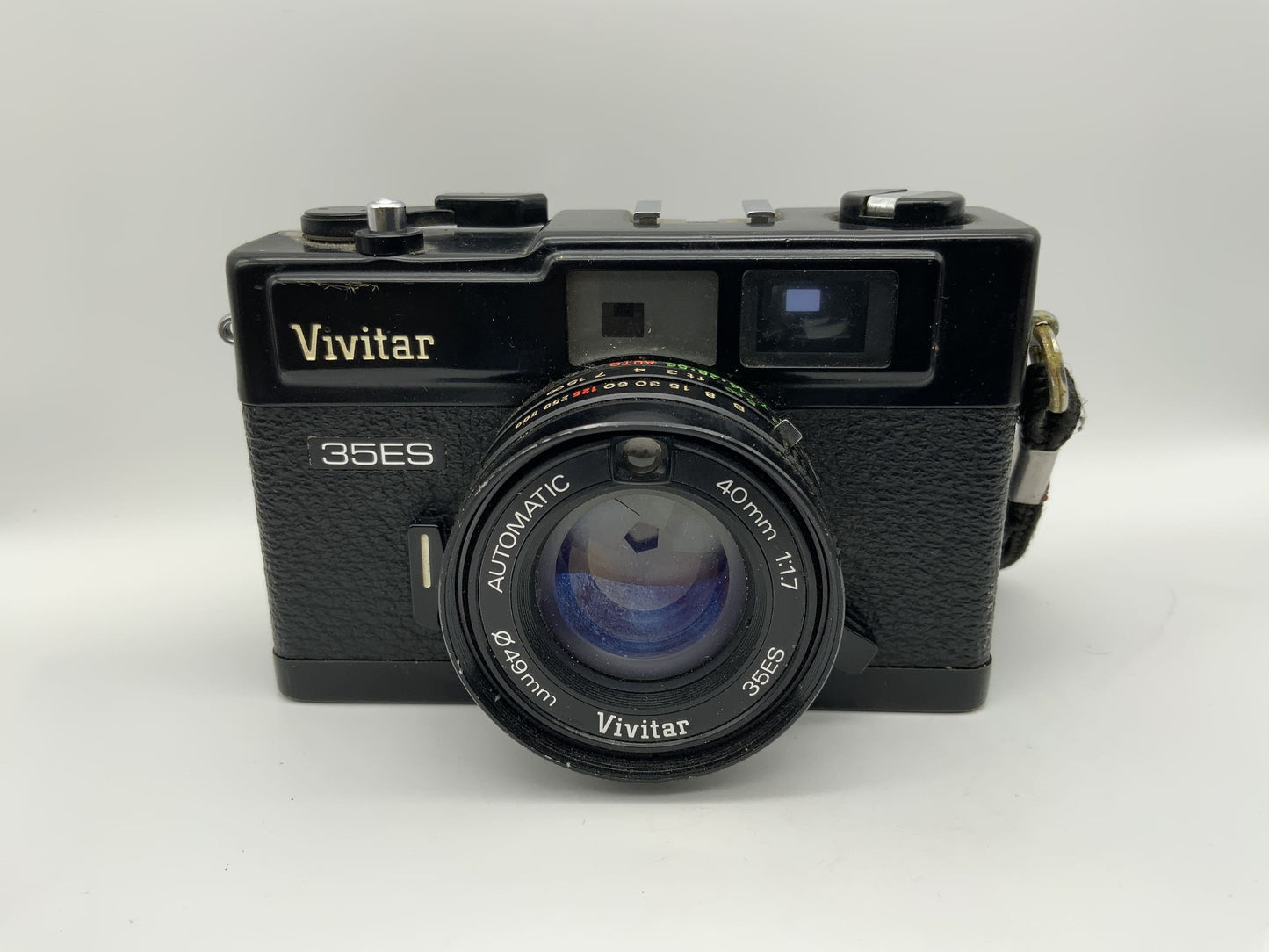 Vivitar 35ES Sucherkamera mit Automatic 40mm 1:1.7 Analogkamera schwarz