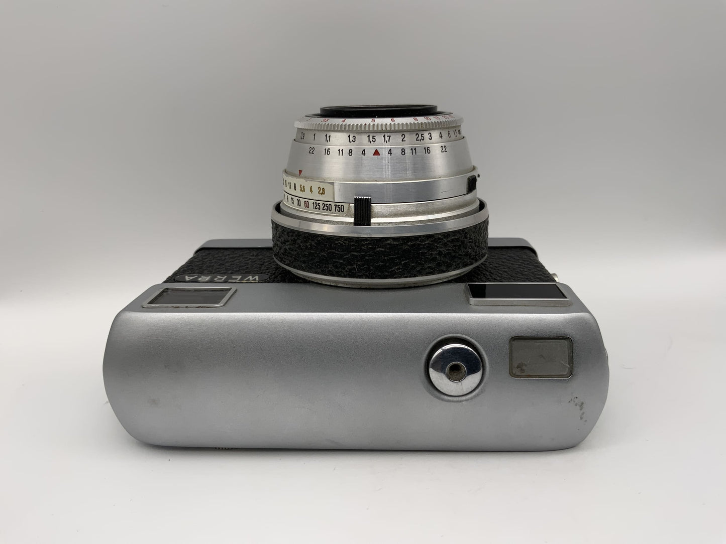 Carl Zeiss Jena Werra 1 Sucherkamera mit Tessar 2.8/50 Prestor RVS schwarz