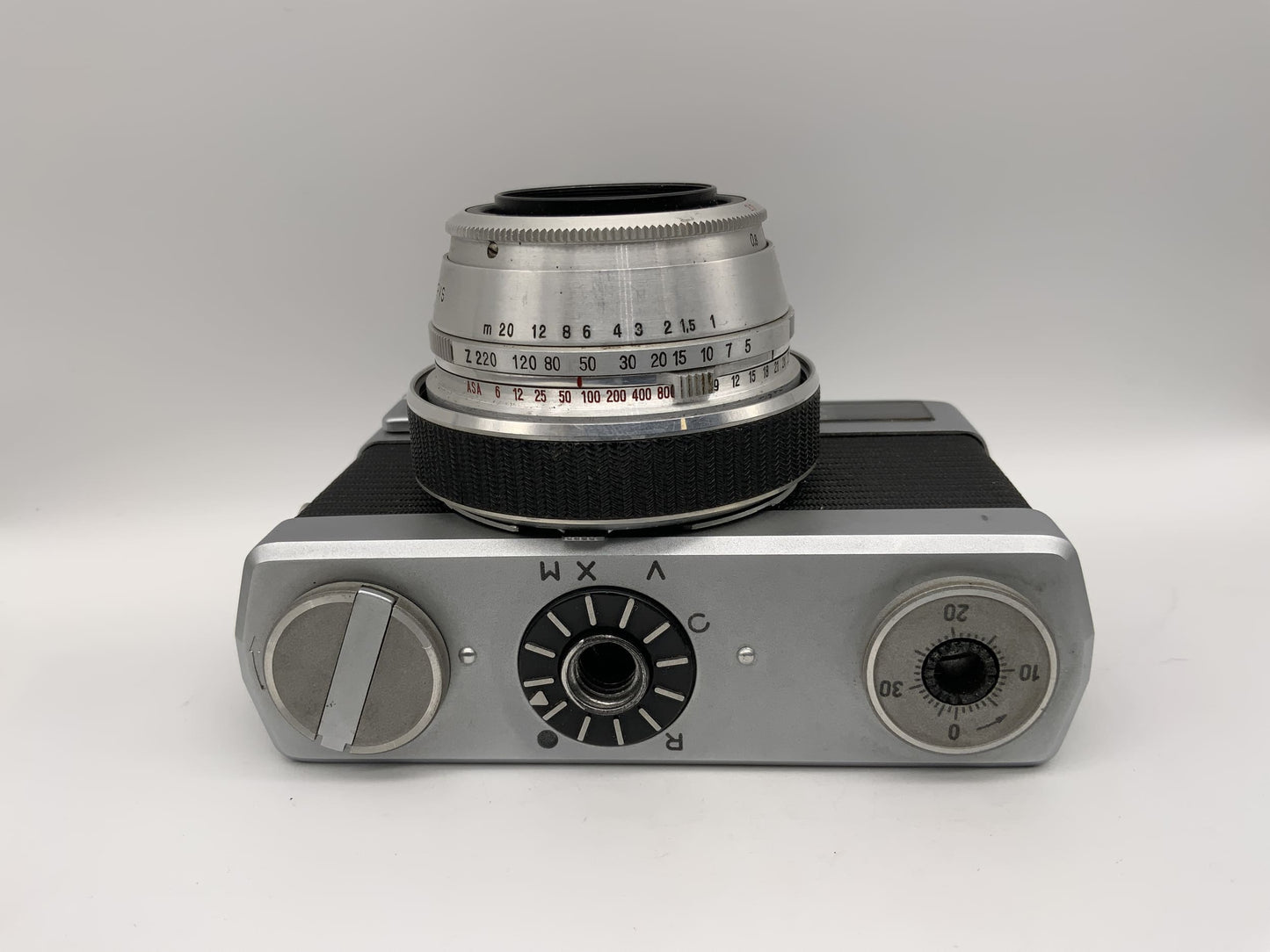 Carl Zeiss Jena Werra 2 Sucherkamera mit Tessar 2.8/50 Prestor RVS schwarz