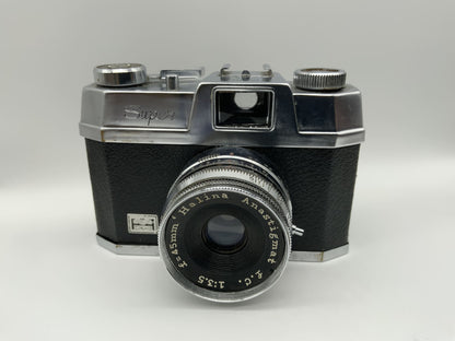 Halina 35x super Sucherkamera mit Anastigmat f.c. 1:3.5 45mm Analogkamera