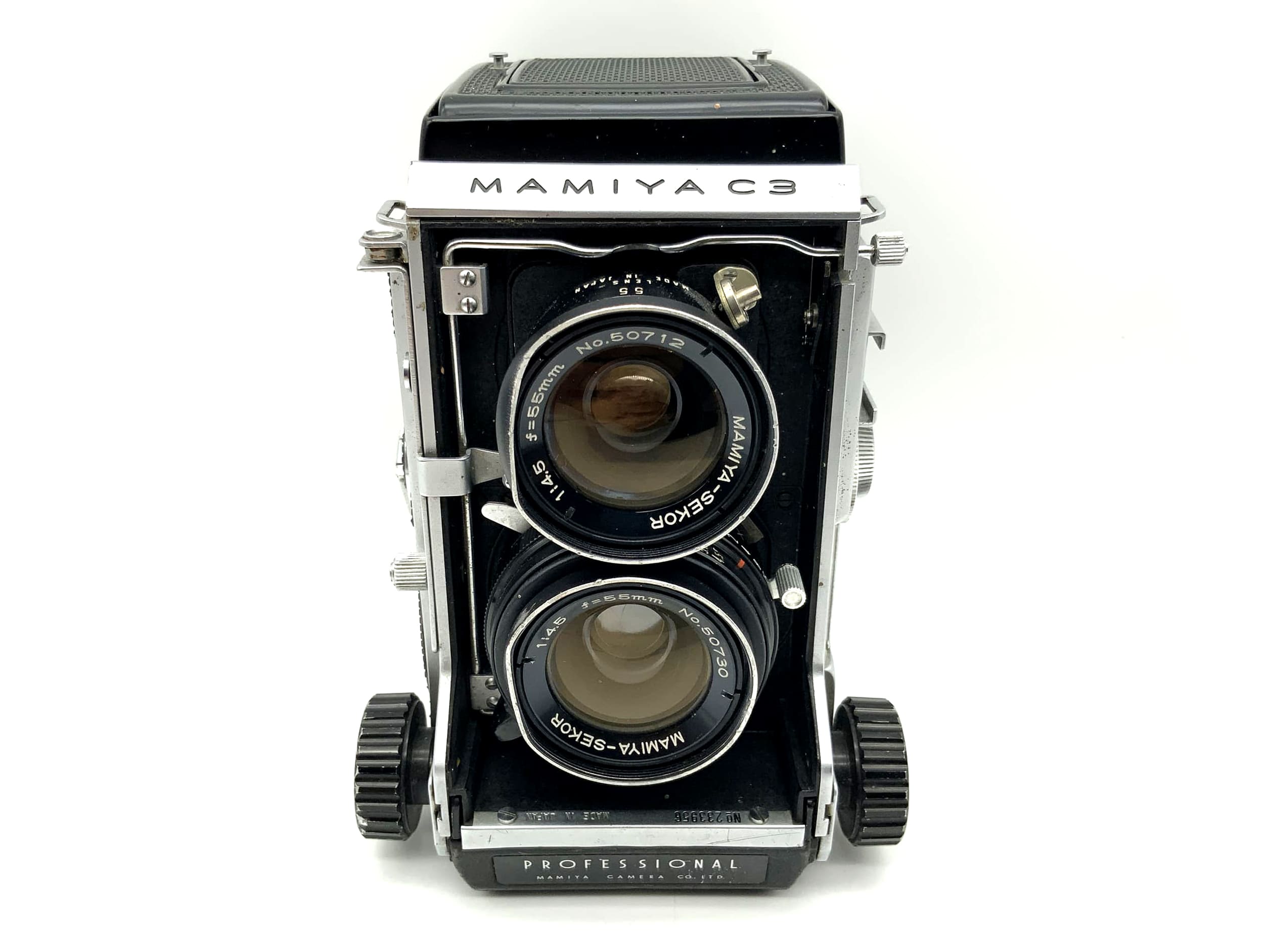 Mamiya C3 TLR professionnel avec Mamiya Sekor 4,5/55 mm 6x6 dégâts de chute du corps