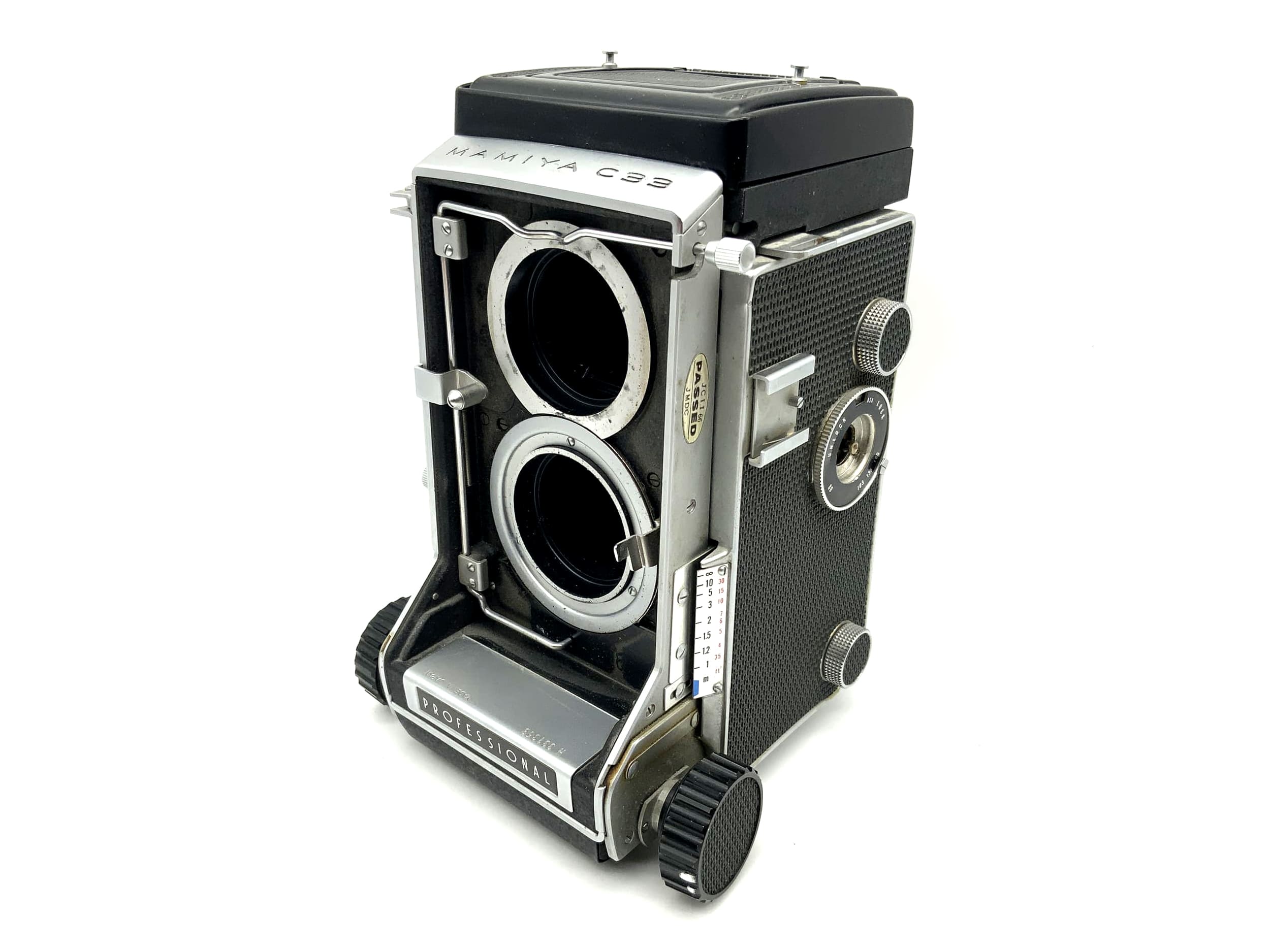 Appareil photo professionnel Mamiya C33 TLR 6x6 à double objectif résistant aux chutes