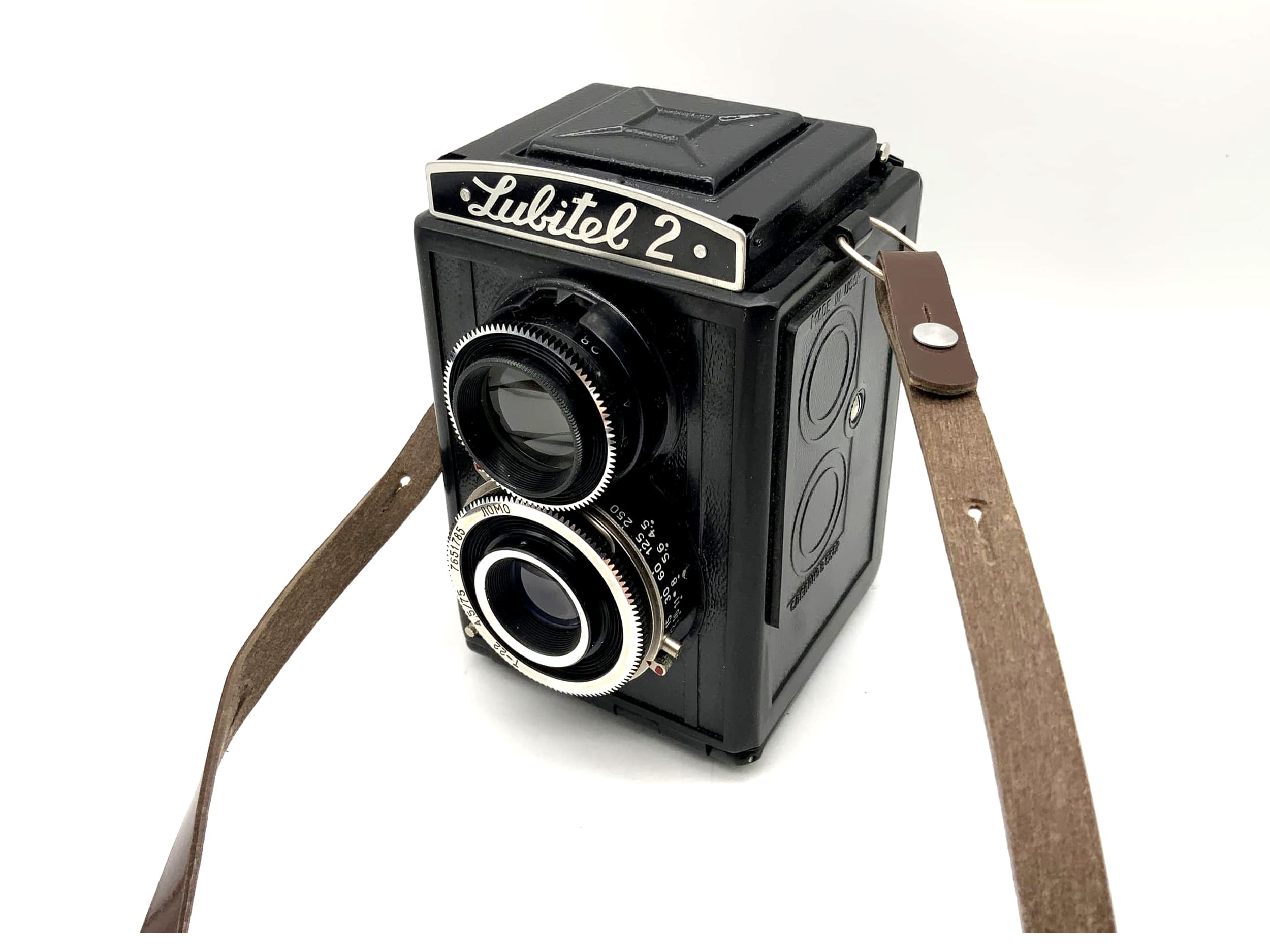 Lomo Lubitel 2 TLR avec appareil photo moyen format 6x6 bi-objectif T-22 4.5/75 USSR