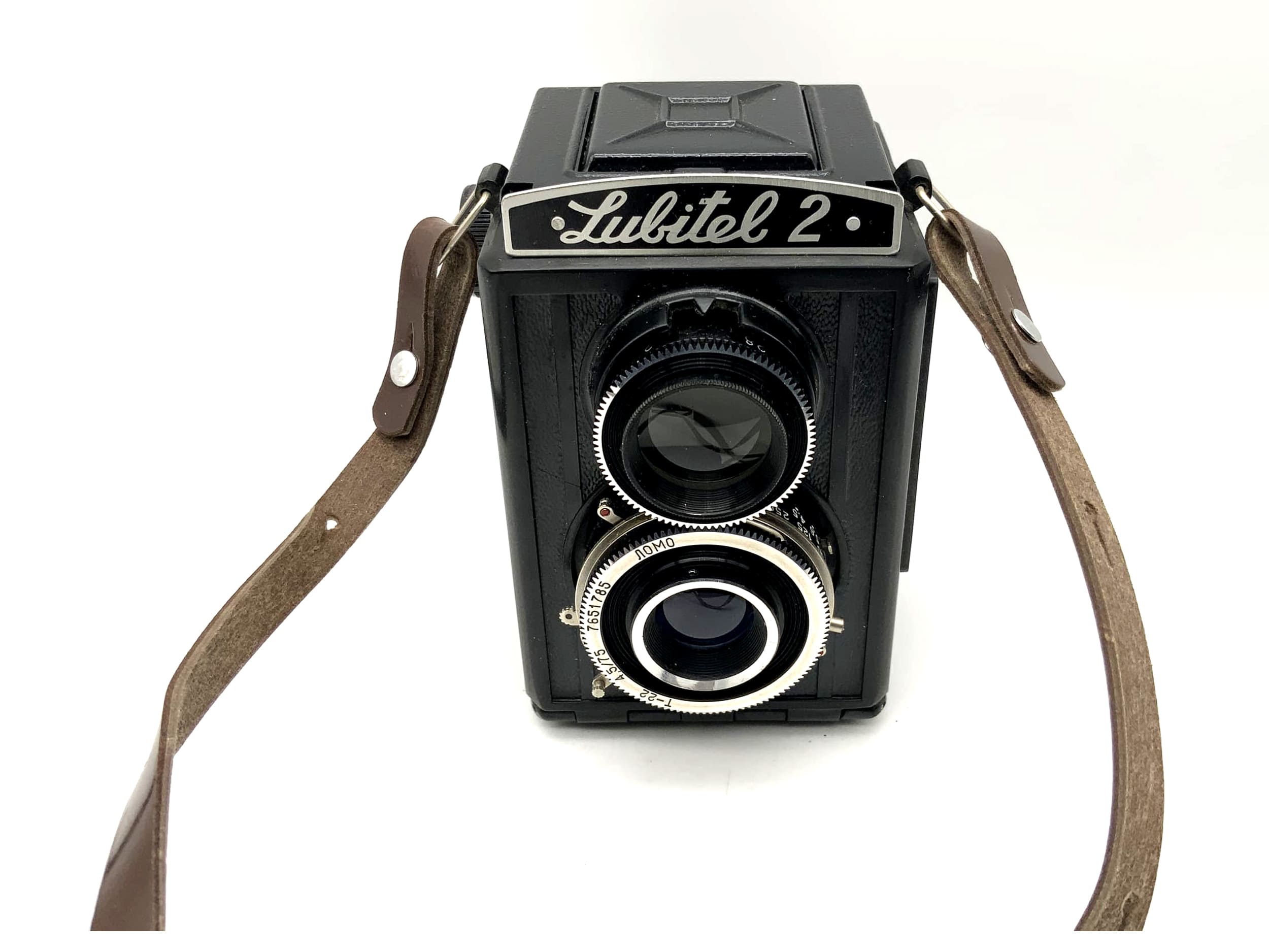 Lomo Lubitel 2 TLR avec appareil photo moyen format 6x6 bi-objectif T-22 4.5/75 USSR