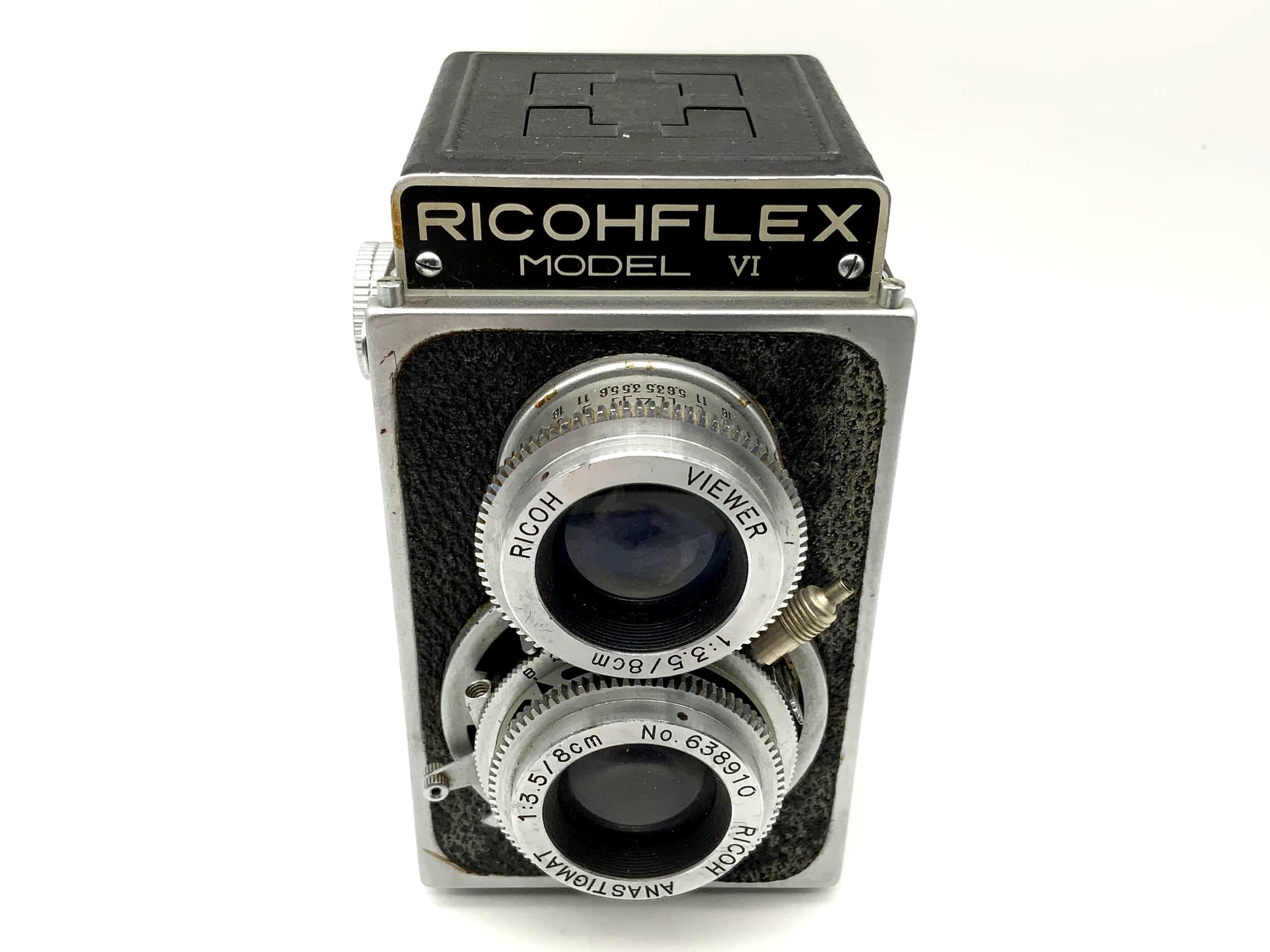 Appareil photo reflex numérique Ricohflex modèle VI avec double objectif Anastigmat 1:3,5/8 cm Riken-X 6x6