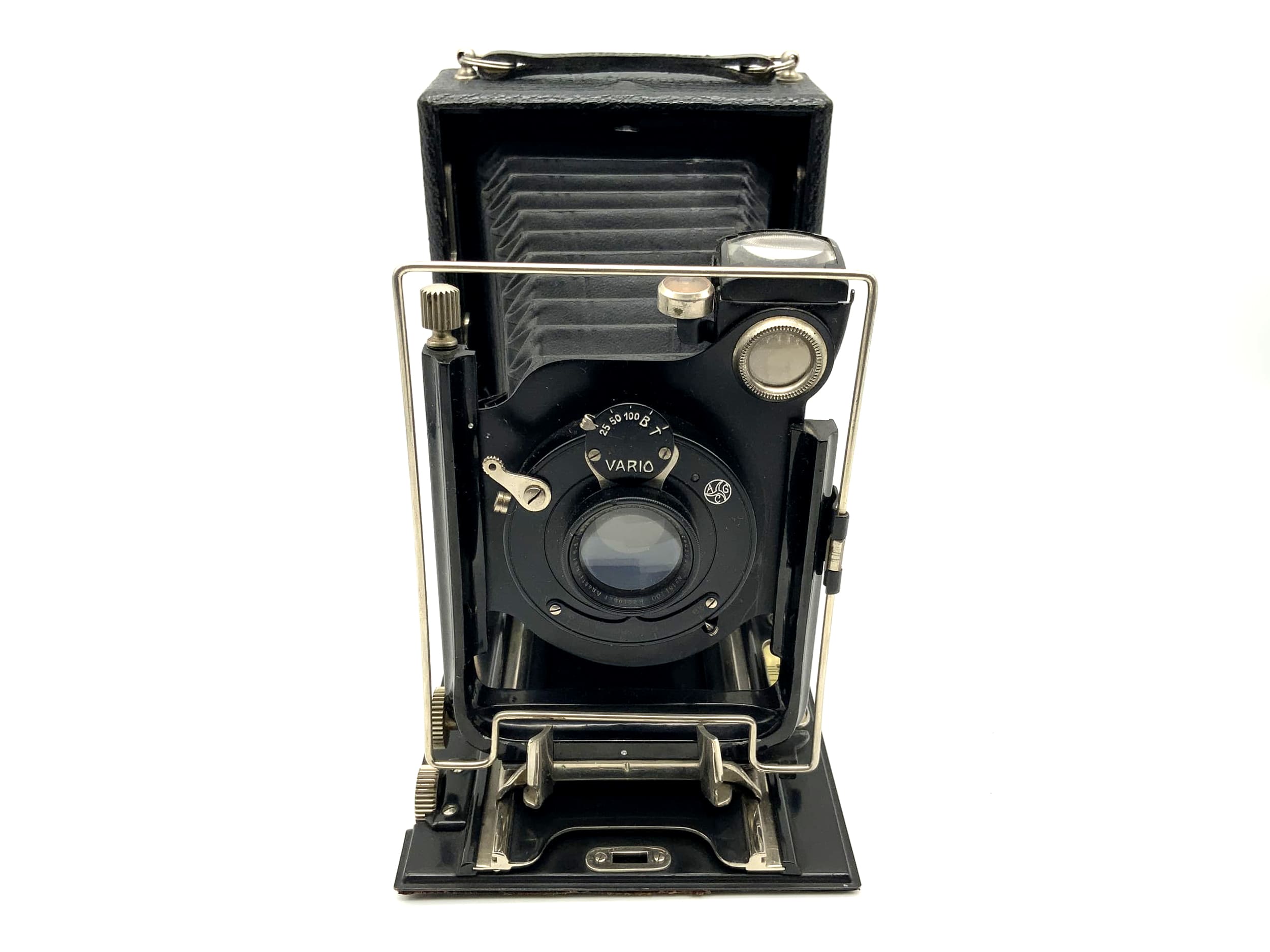 Caméra à plaque avec Schneider Kreuznach Radionar Anastigmat 6,3/13,5 cm 9x12 Vario