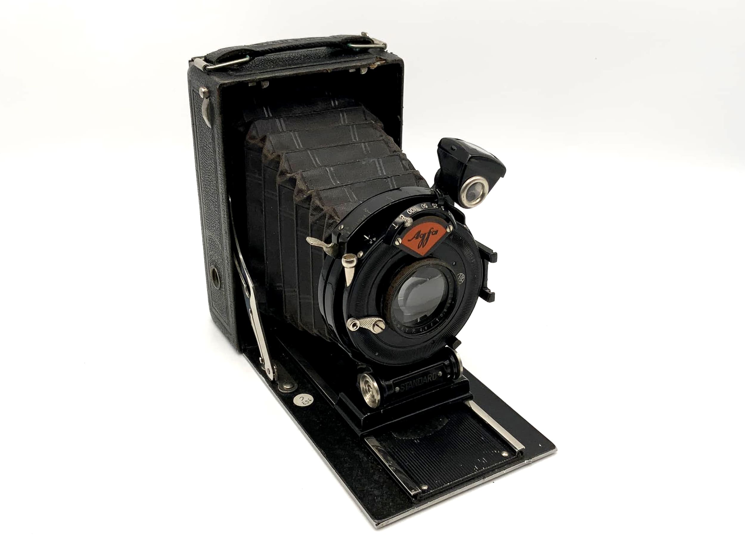 Appareil photographique à plaques Agfa avec objectif Anastigmat F 4,5 / 10,5 cm 6x9 standard