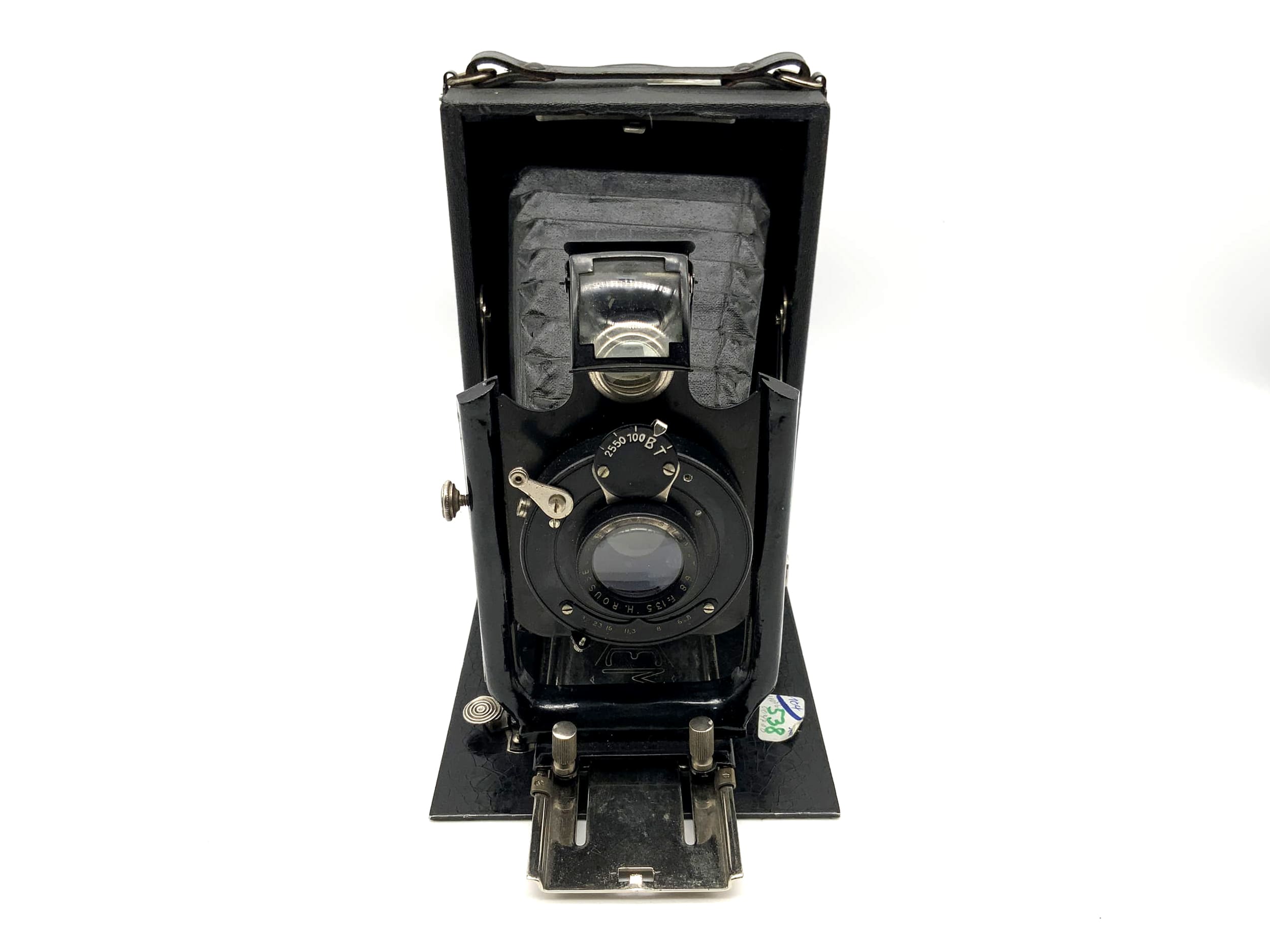 Caméra à plaque Hemax avec Paris Anastigmat 1:6.8 / F=13.5cm 9x12 H. Roussel Paris