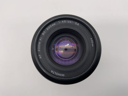 Objectif Minolta 80-200 mm 1:4,5-5,6 AF Zoom Xi Sony A Objectif d'appareil photo (Minolta AF)