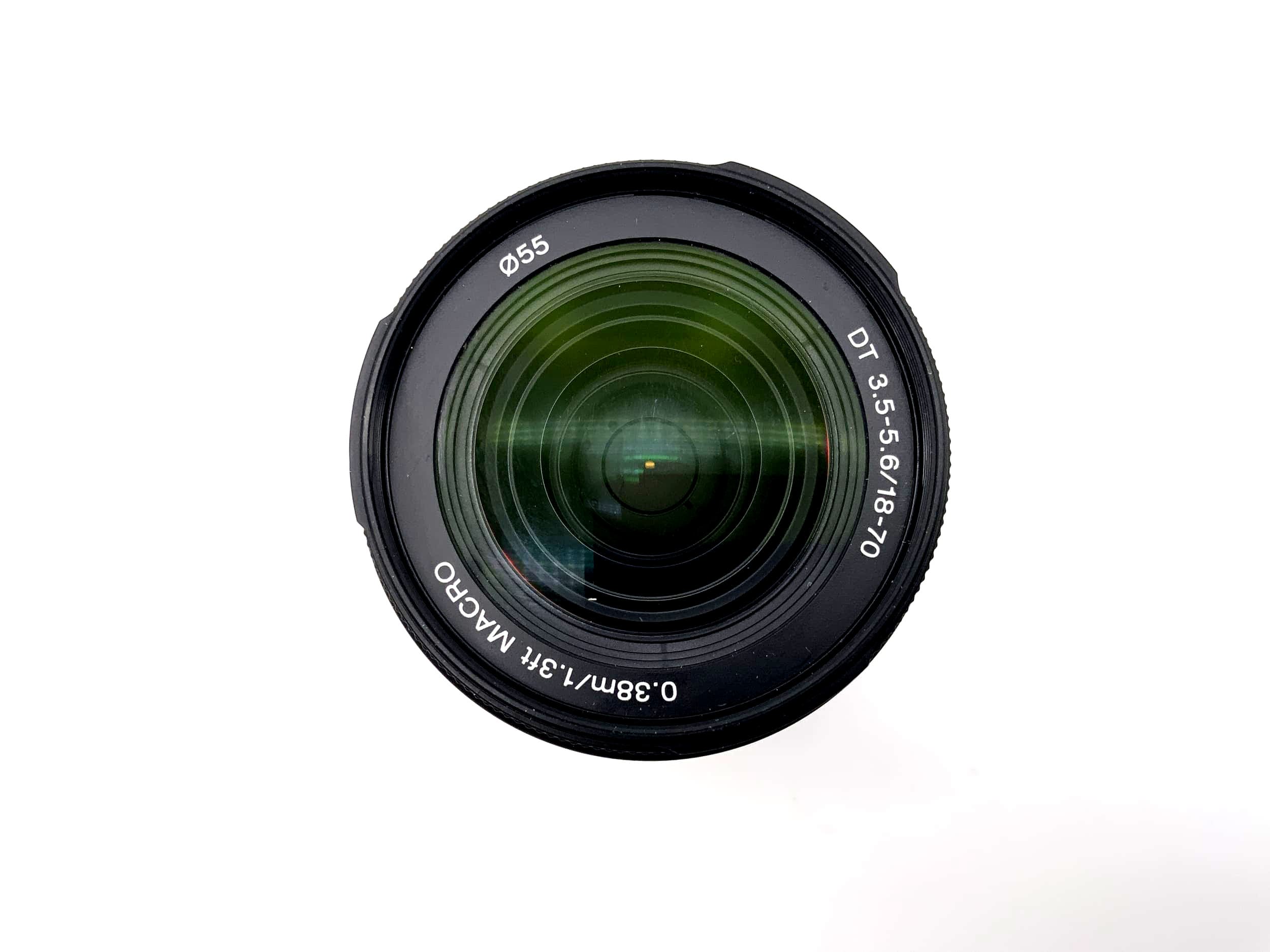 Sony 18-70mm 1:3.5-5.6 Objektiv Minolta AF DT 0.38m/1.3ft Macro Lens (Sony A )