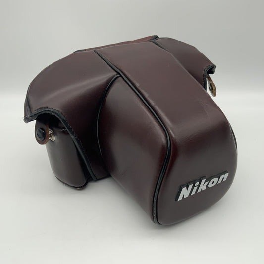 Nikon Bereitschaftstasche CF-20 braun Leder Tasche für Nikon F3 F3HP