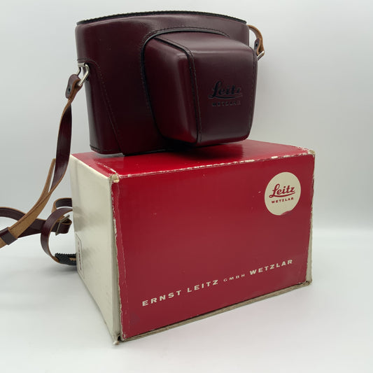 Leitz Bereitschaftstasche 14504 rot Leder für Leica Leicaflex SL 2 bordeaux OVP