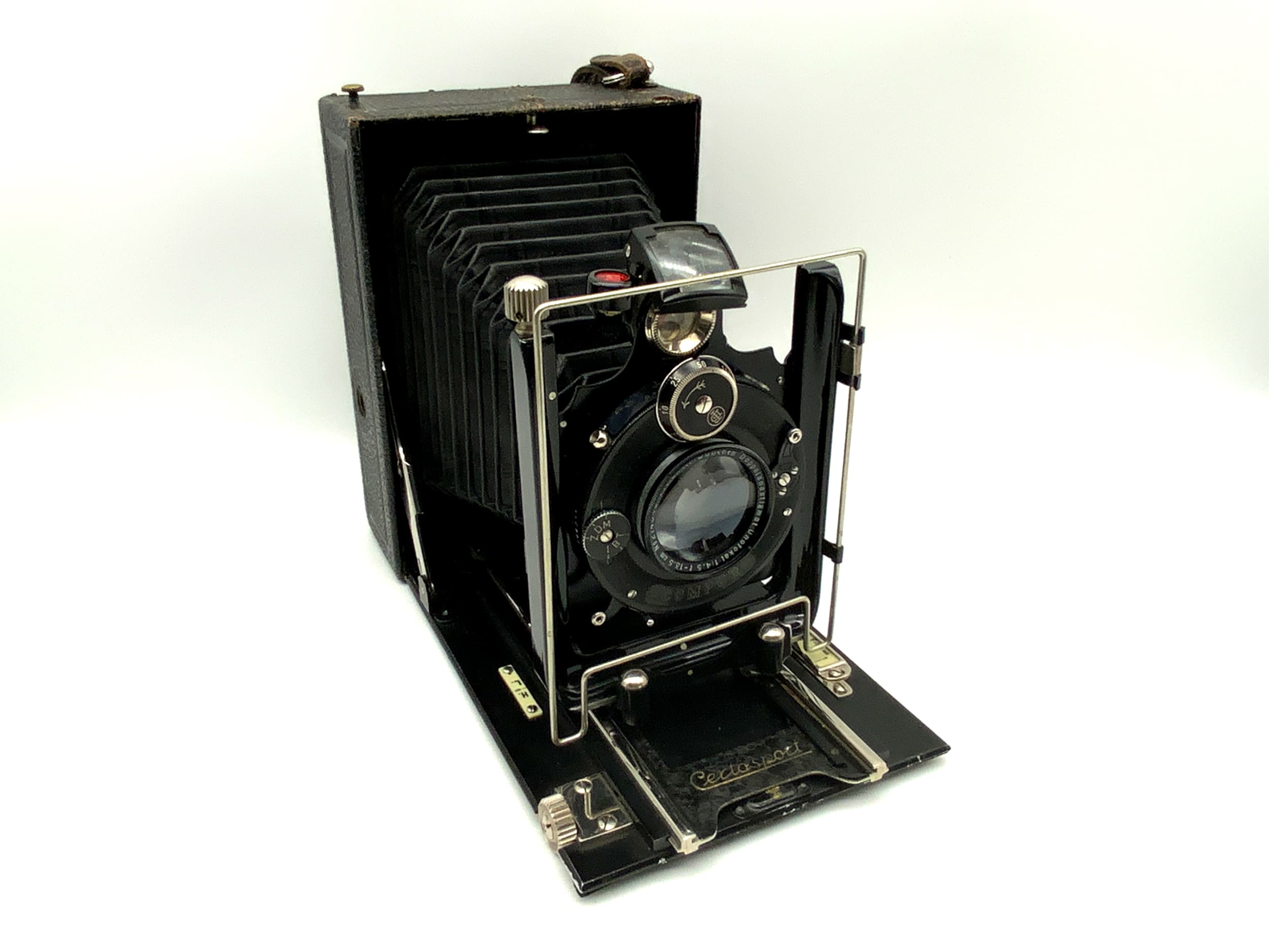 Caméra de plaque Certo Sport avec double anastigmat Unofokal 1:4,5/13,5 cm Compur 0