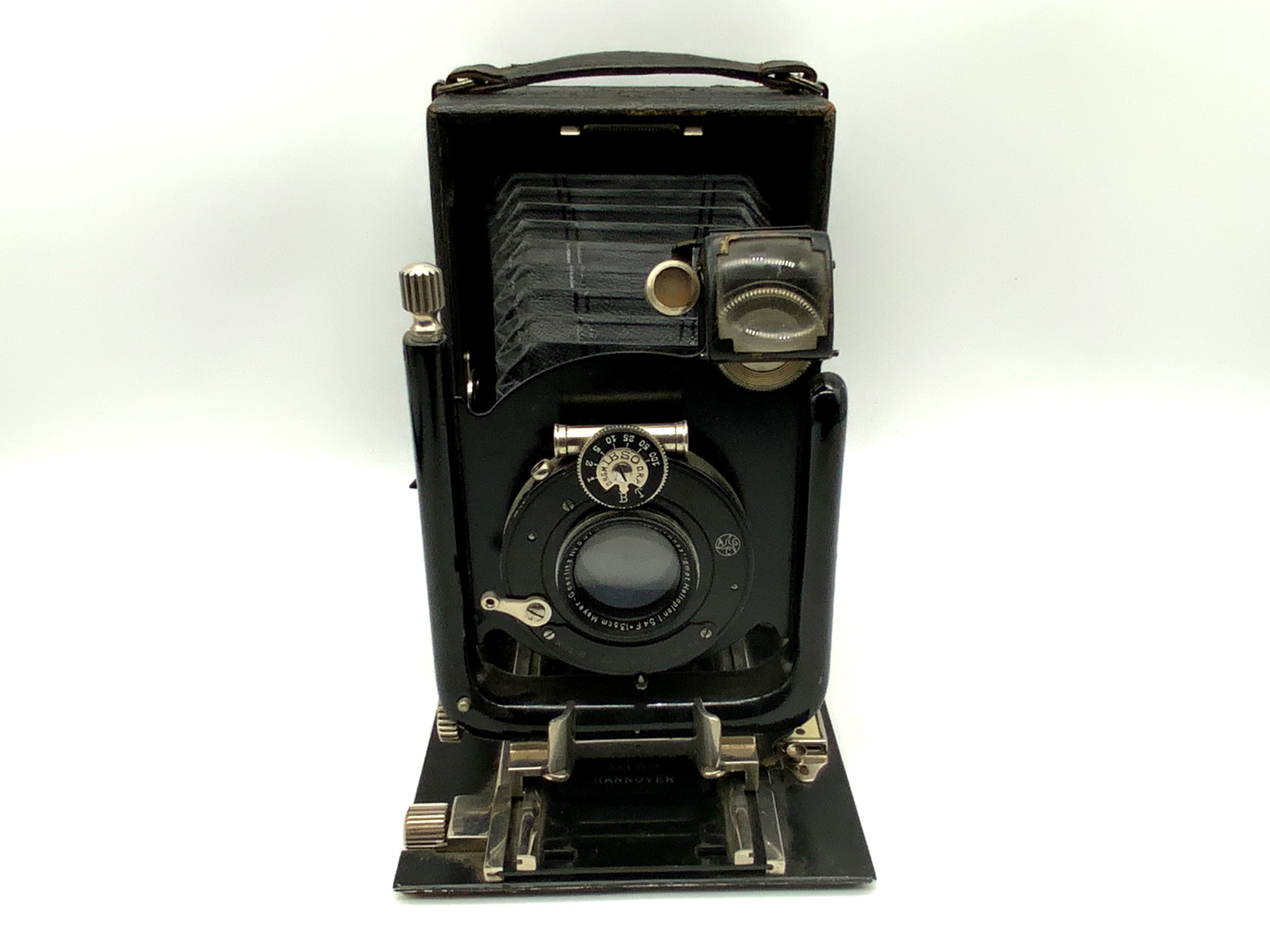 Caméra à plaque Orion avec double caméra analogique anastigmat Helioplan 1:5,4/13,5 cm