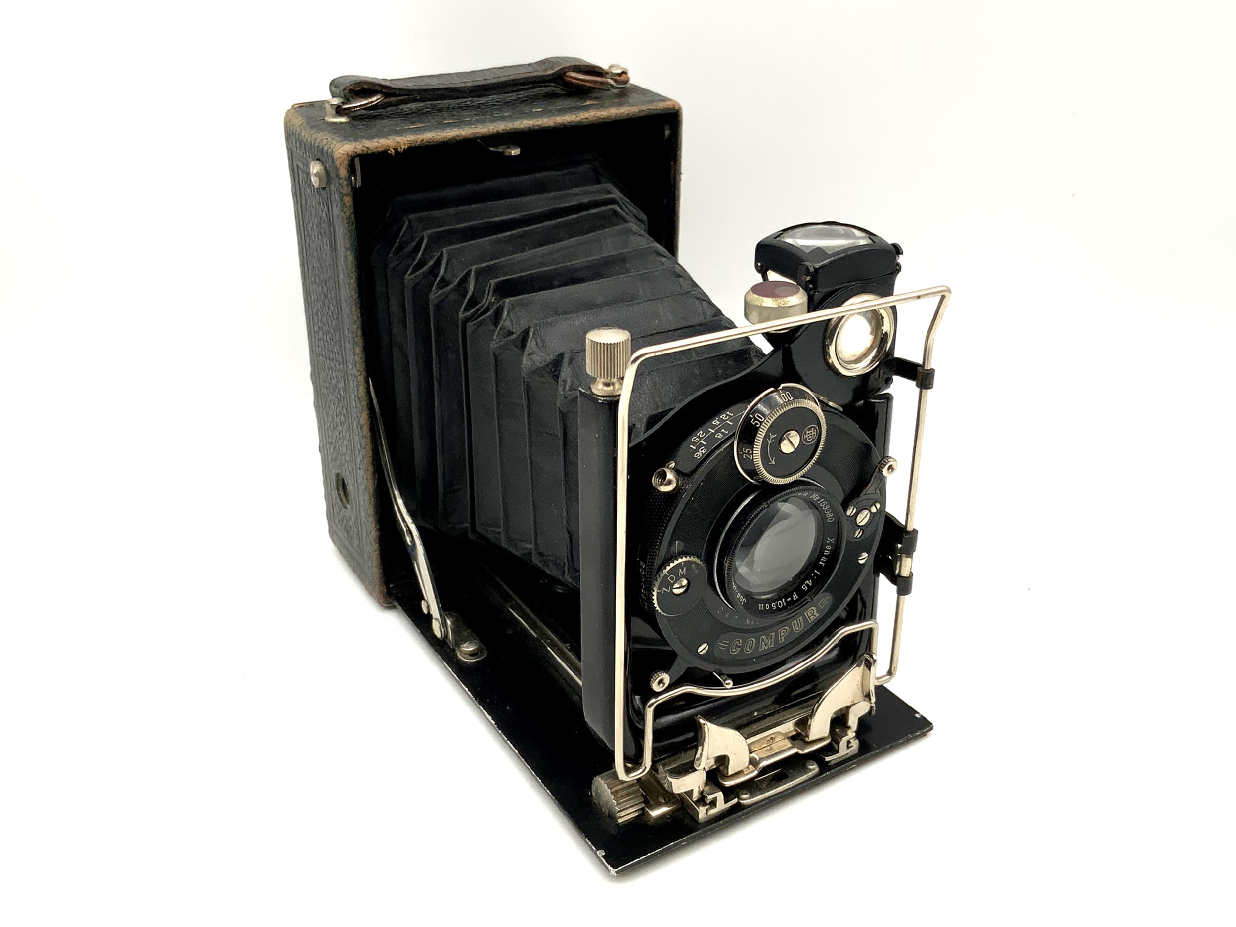 Caméra à plaque Clunz avec caméra analogique Xenar 4,5/10,5 cm Compur