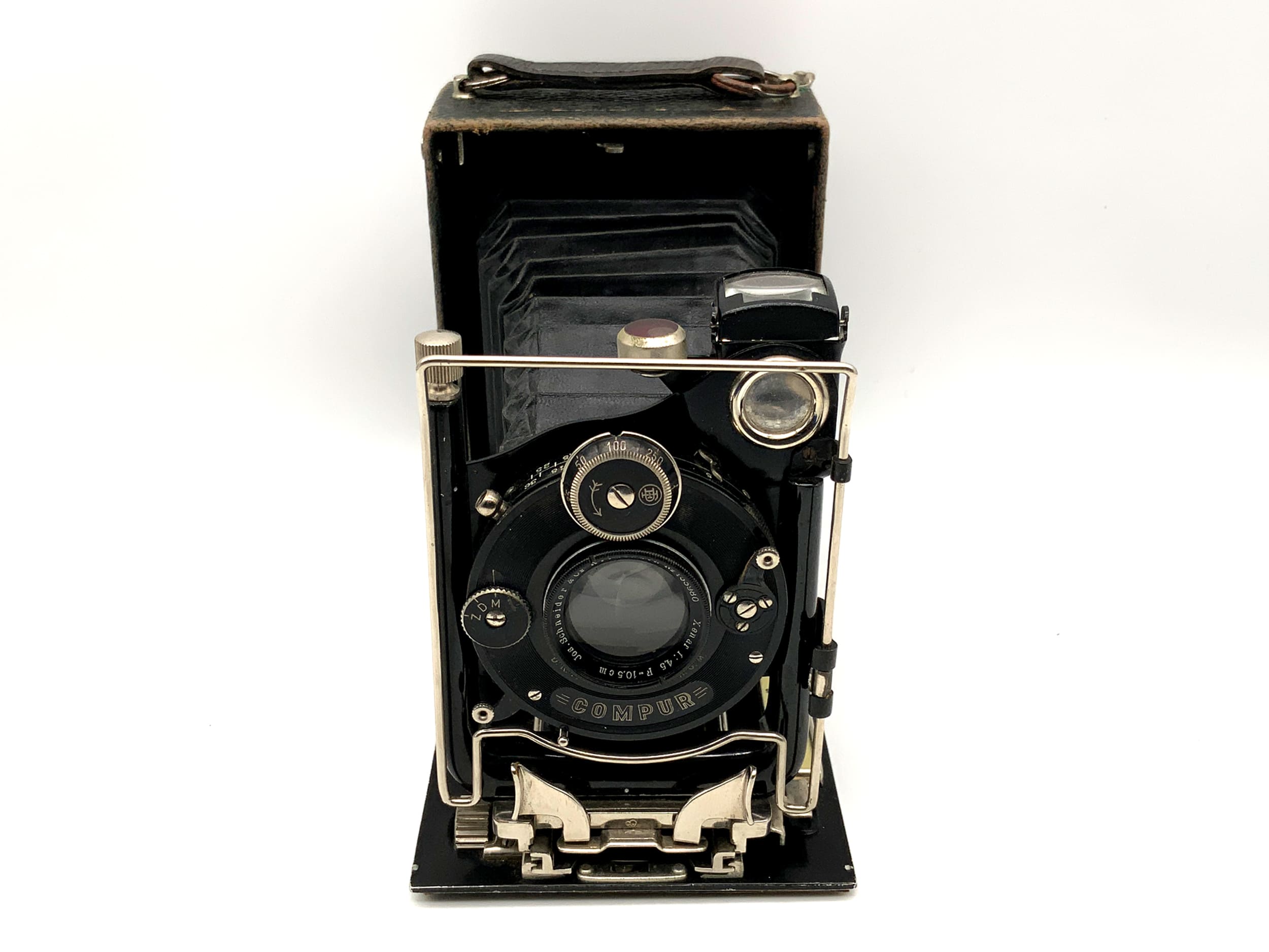 Caméra à plaque Clunz avec caméra analogique Xenar 4,5/10,5 cm Compur