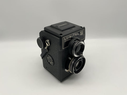 Lomo Lubitel 166 universal TLR mit T-22 4.5/75 USSR zweiäugige Kamera