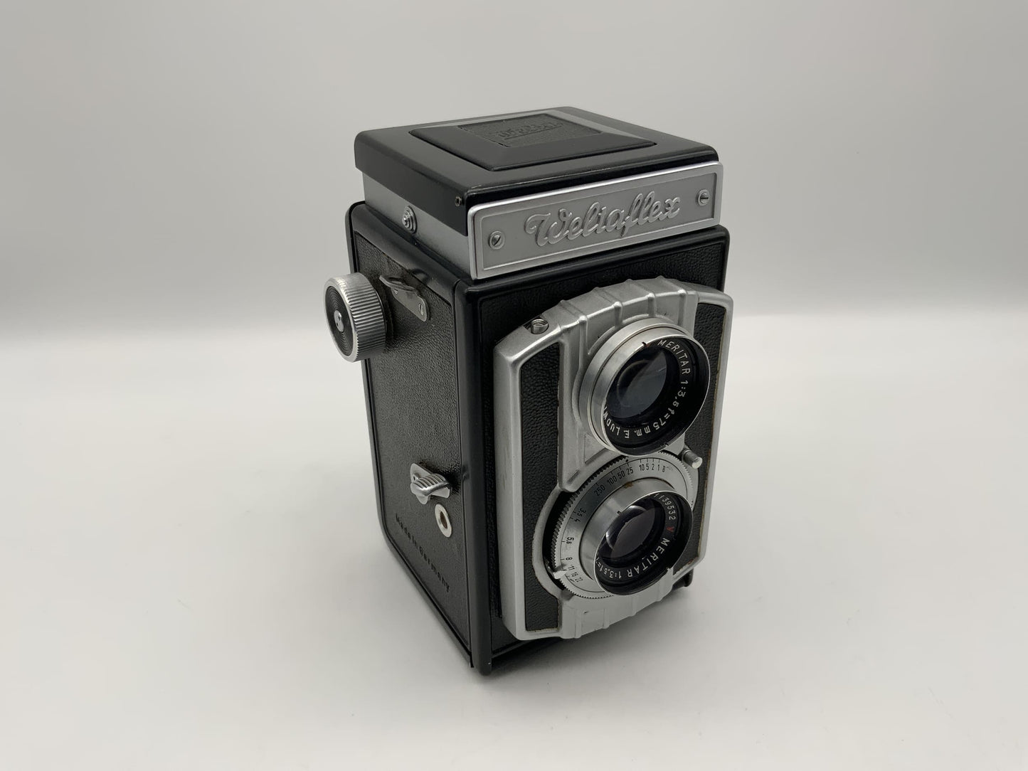 Welta Weltaflex TLR mit E.Ludwig Meritar 1:3.5 / 75mm red V Vebur zweiäugig