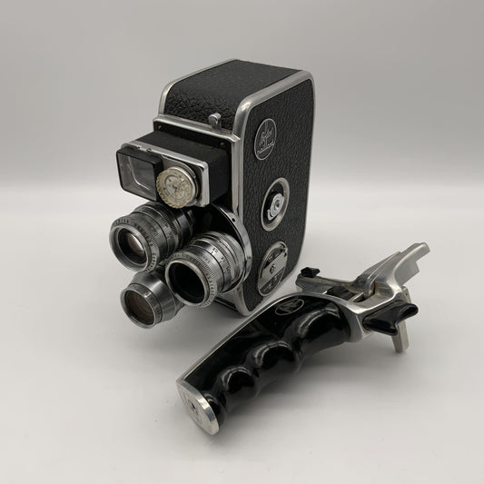 Bolex D8L Paillard Filmkamera mit Xenar, Xenoplan, Cinegon Super 8 Kamera